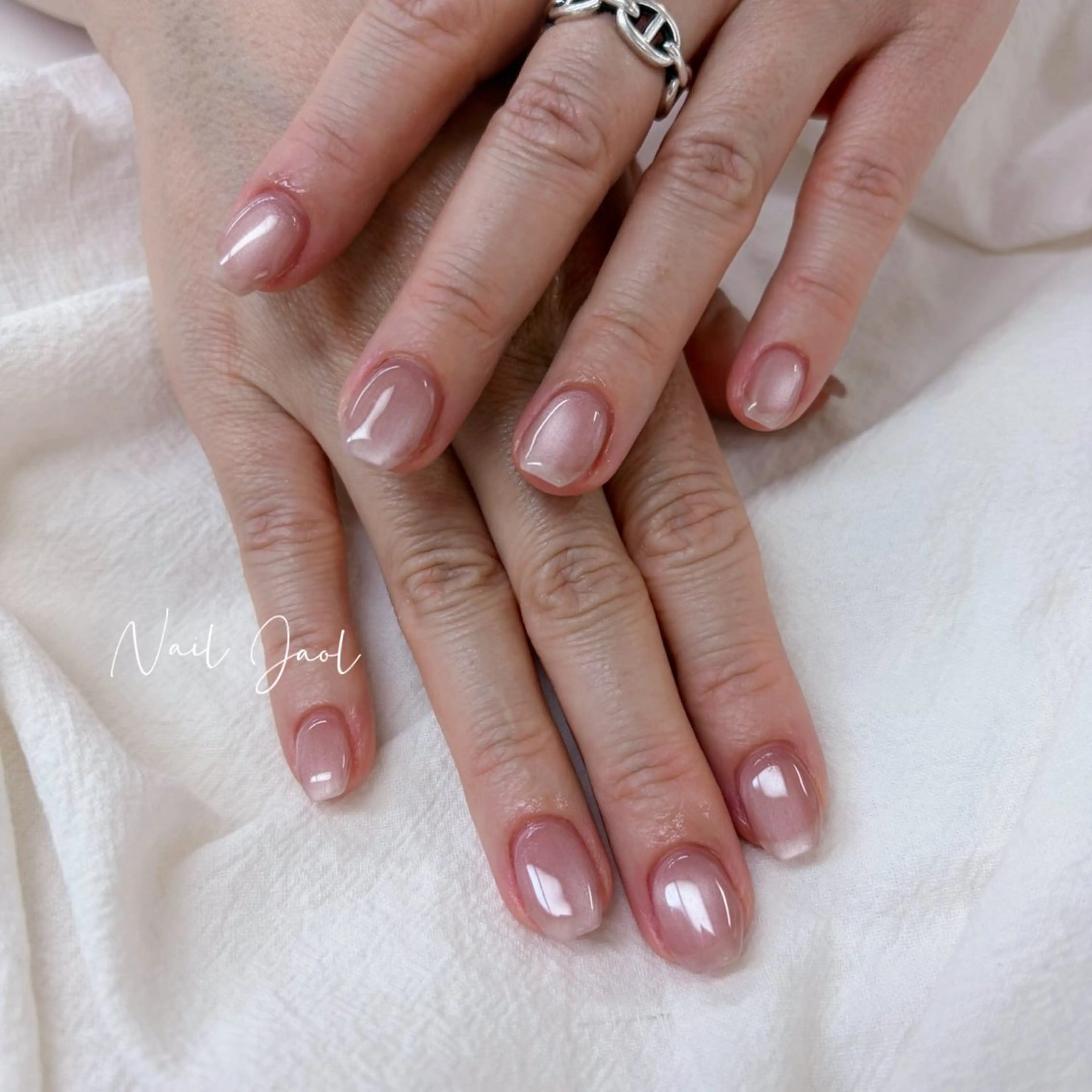 ショート 韓国風ヘア ハンドネイル ネイルJaol 池袋のネイルデザイン