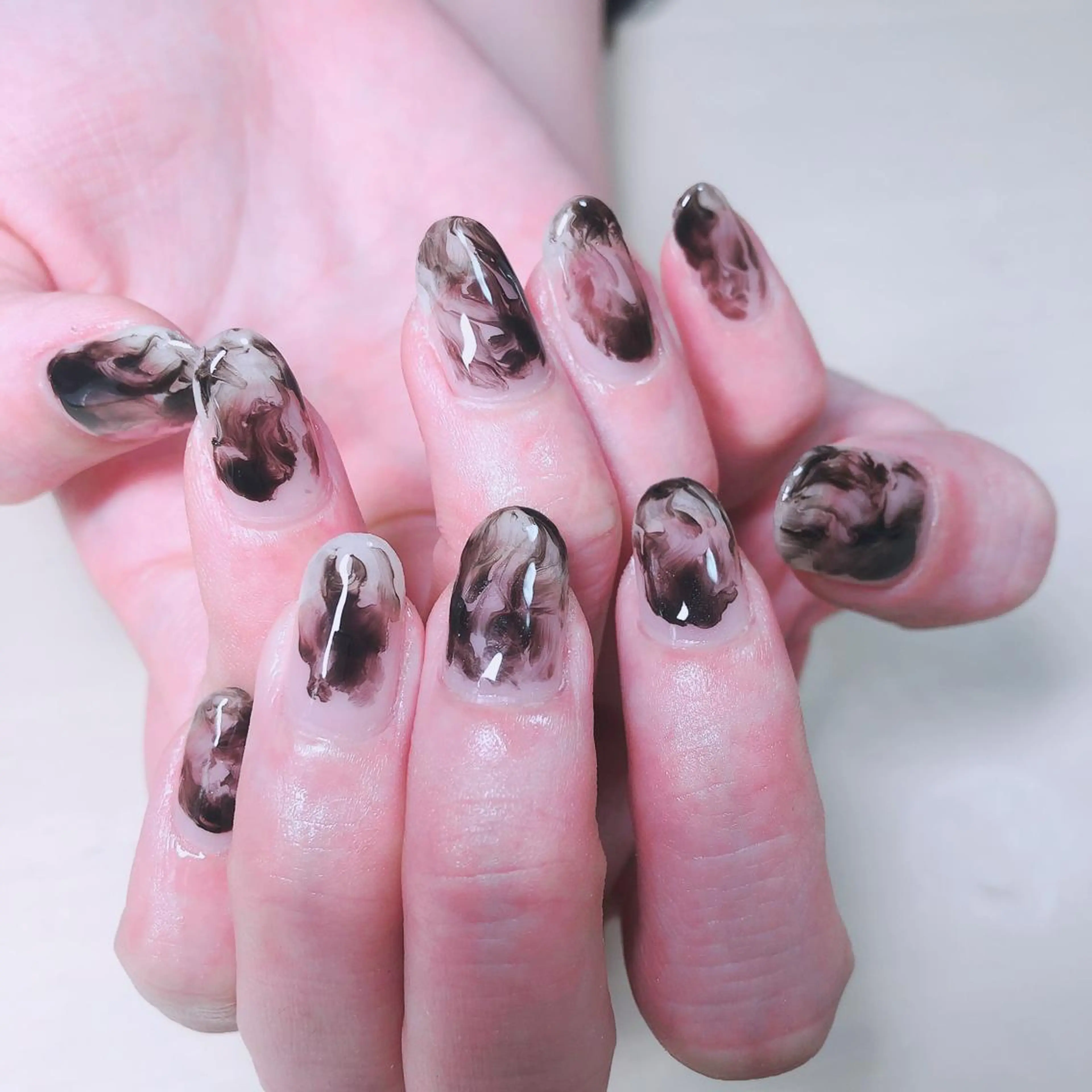 ネイル アートネイル ニュアンスネイル 結城 怜菜のネイルデザイン