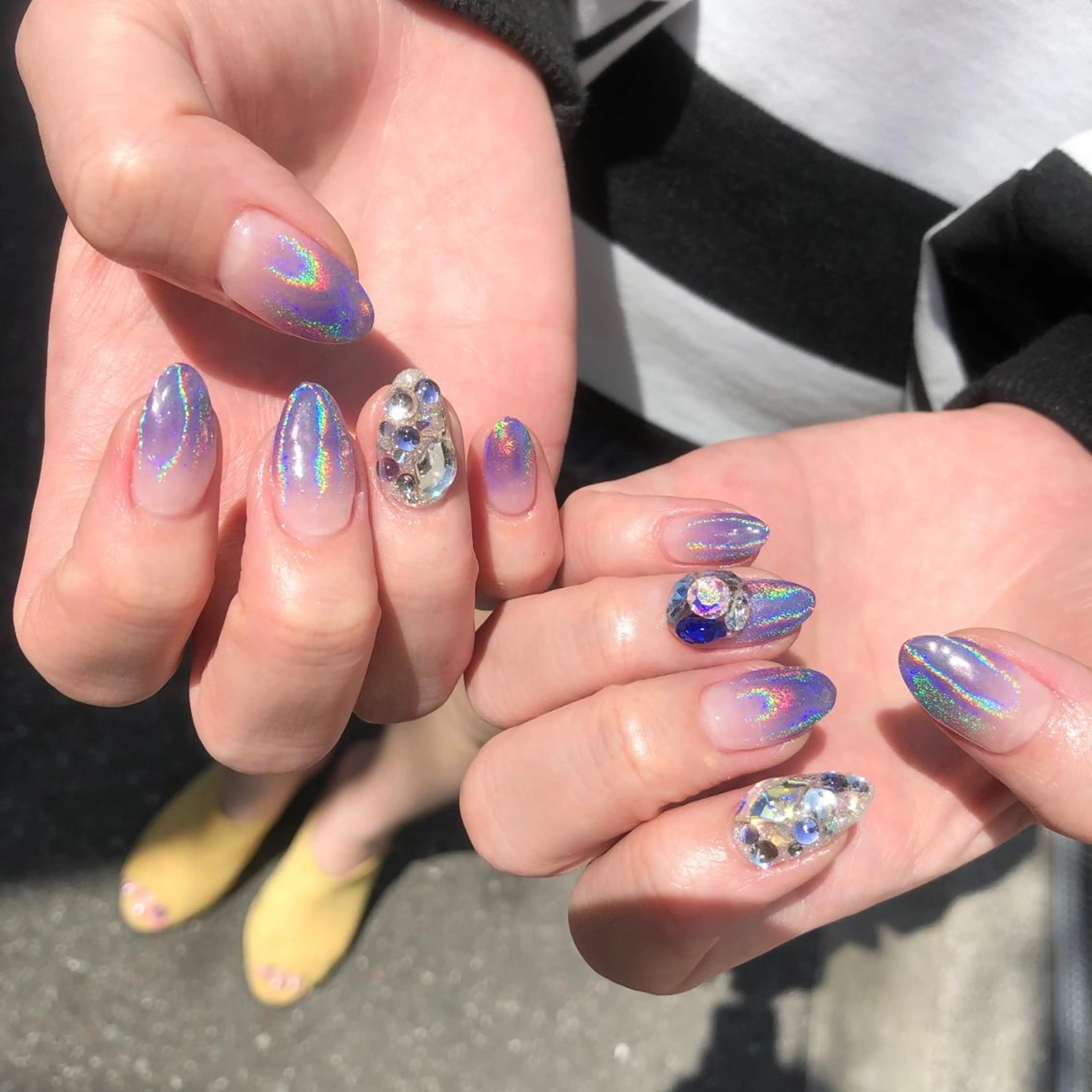 ロング カラー ヘアアレンジ キッズ ネイル マツエク・マツパ 福田 加奈のネイルデザイン