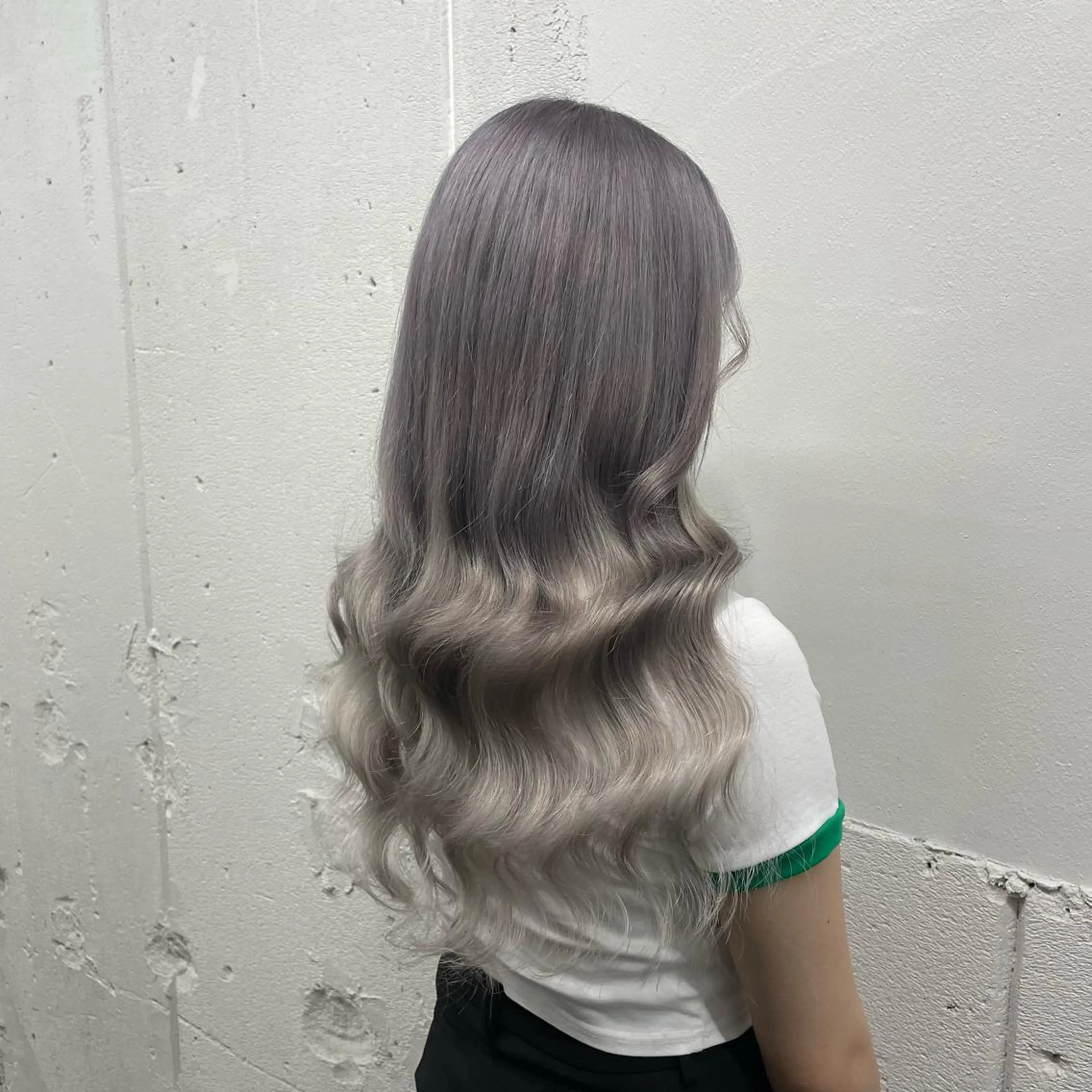 ロング カラー シールエクステ バレイヤージュ ミストバング ダブルカラー  フェイスフレーミング ヘアカラー エクステ 🧡艶髪ちゅるん髪 🫧🧡YUKI❄️のヘアスタイル