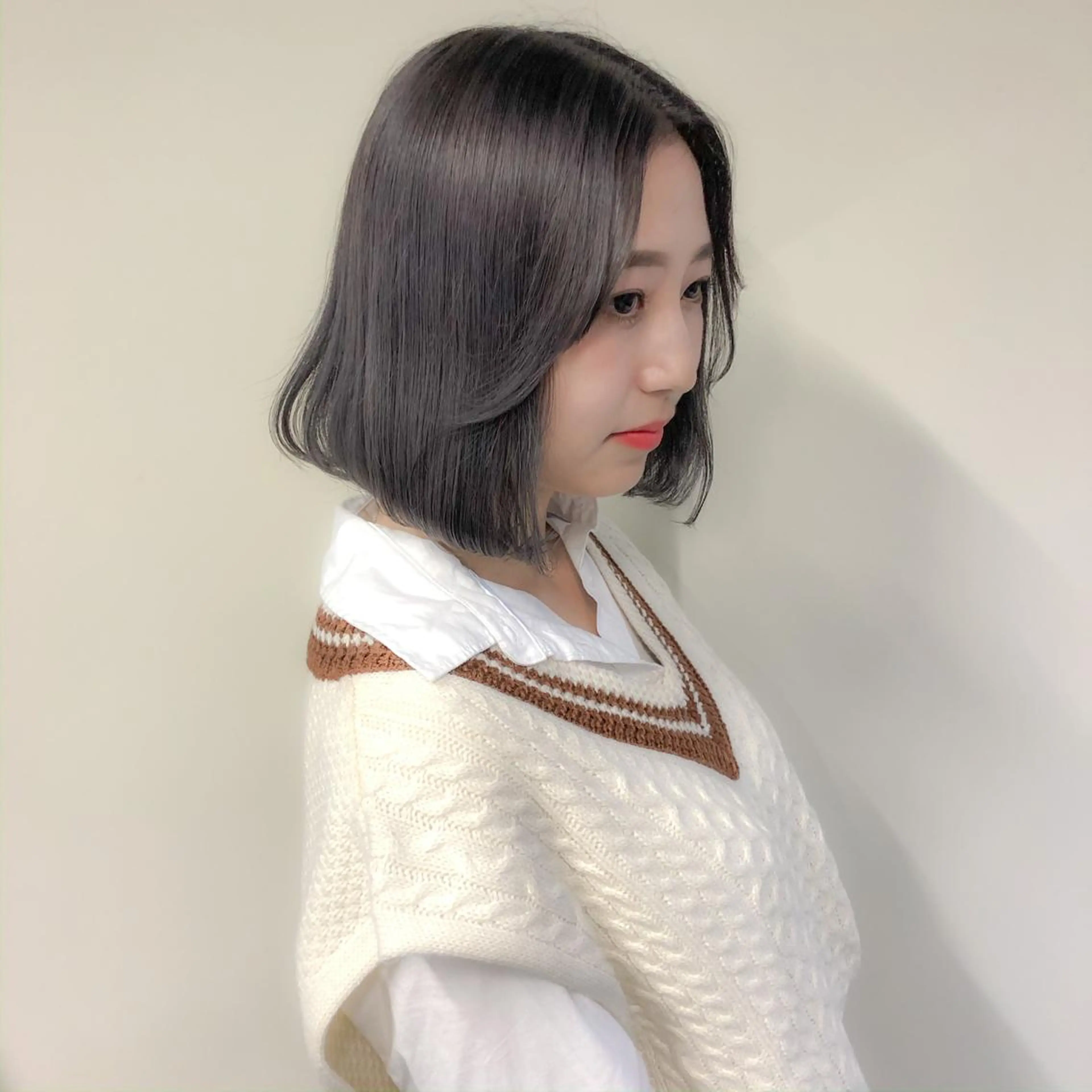 ミディアム カラー 💗💗韓国レイヤー yu-ki💗💗のヘアスタイル
