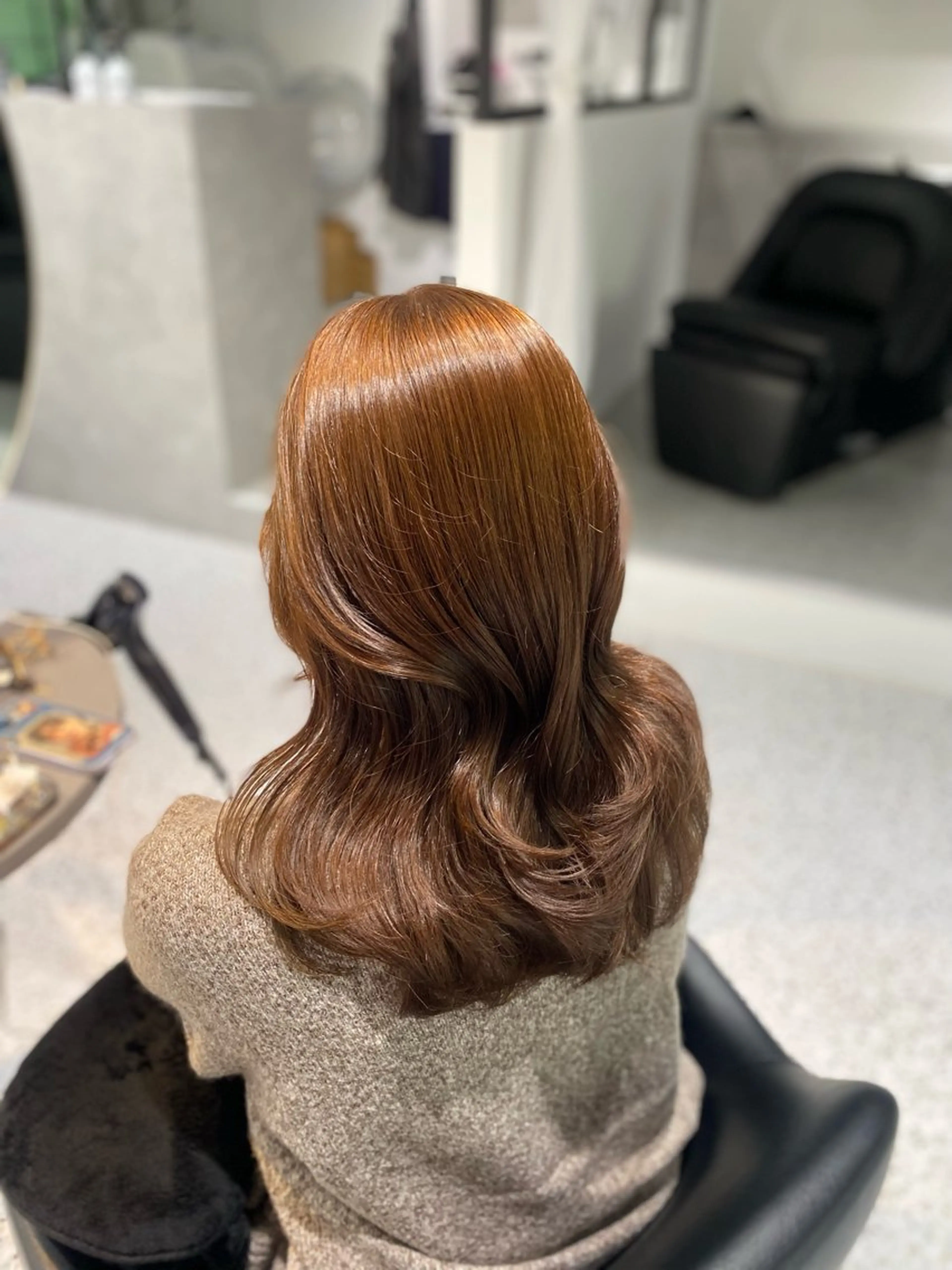 ミディアム カラー パーマ ヘアアレンジ メンズ キッズ ベージュカラー カット ヘアカラー 💖横浜ブリーチなし 💖MIHOのヘアスタイル
