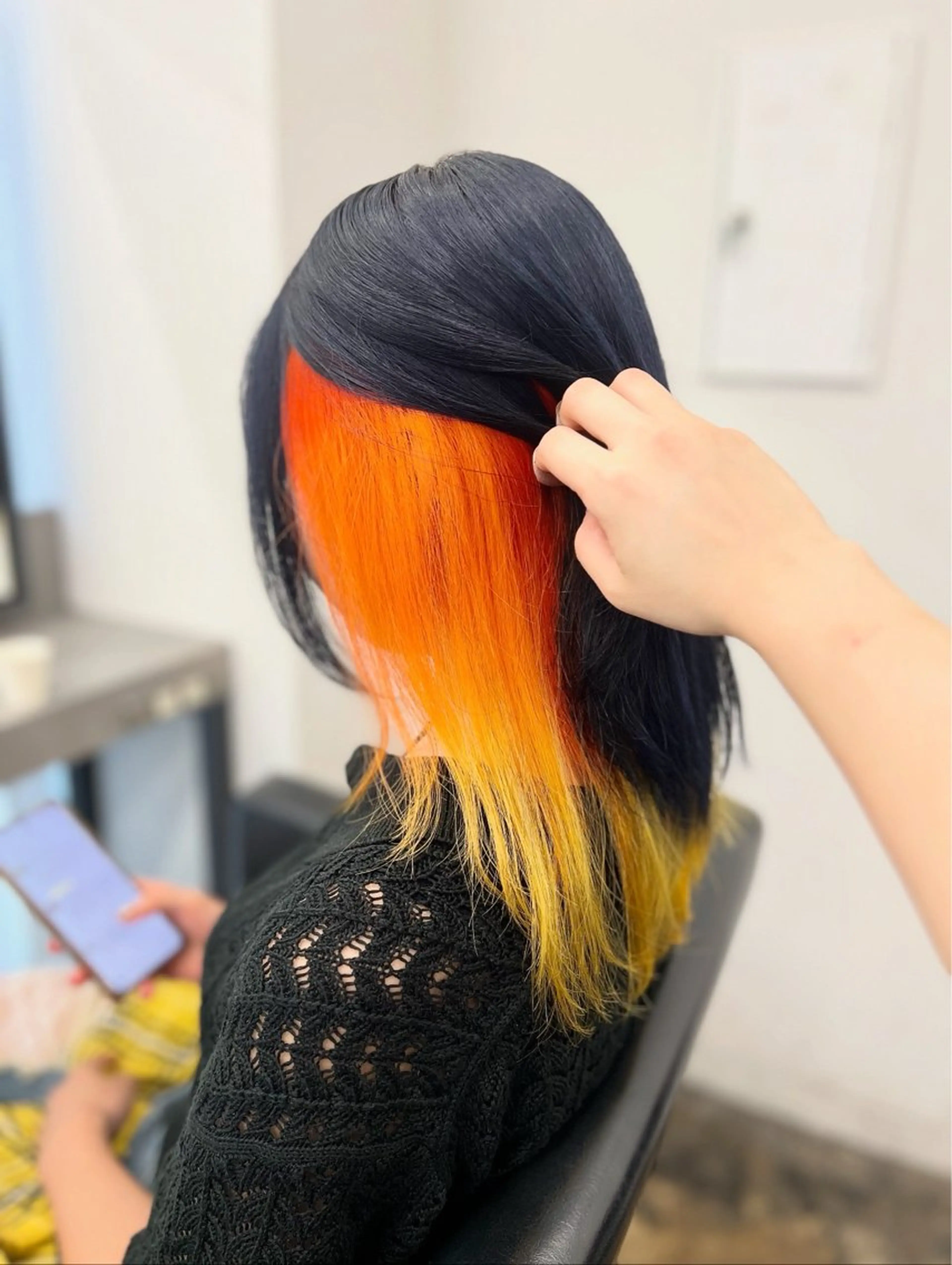 セミロング カラー カット ヘアカラー ADLLA.アドラ所属・透明感カラー特化🫧 ADLLA.栗原🦋のヘアスタイル