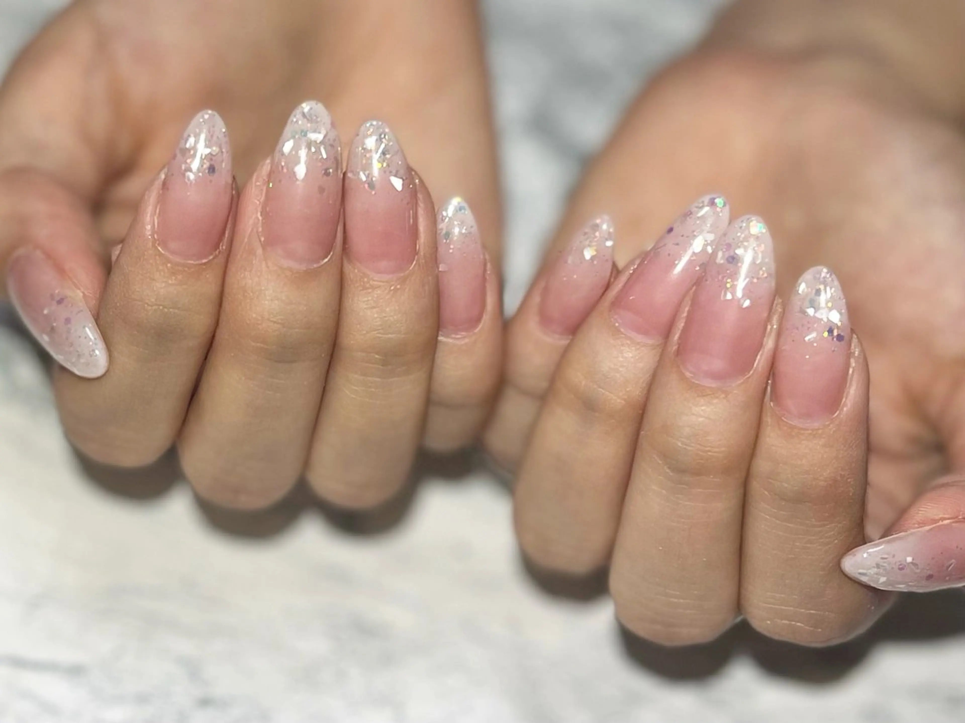 ネイル フットネイル グラデーション ニュアンスネイル シンプルネイル 春ネイル ネイル フフラ所属・nail fufla ♡yamane♡のネイルデザイン