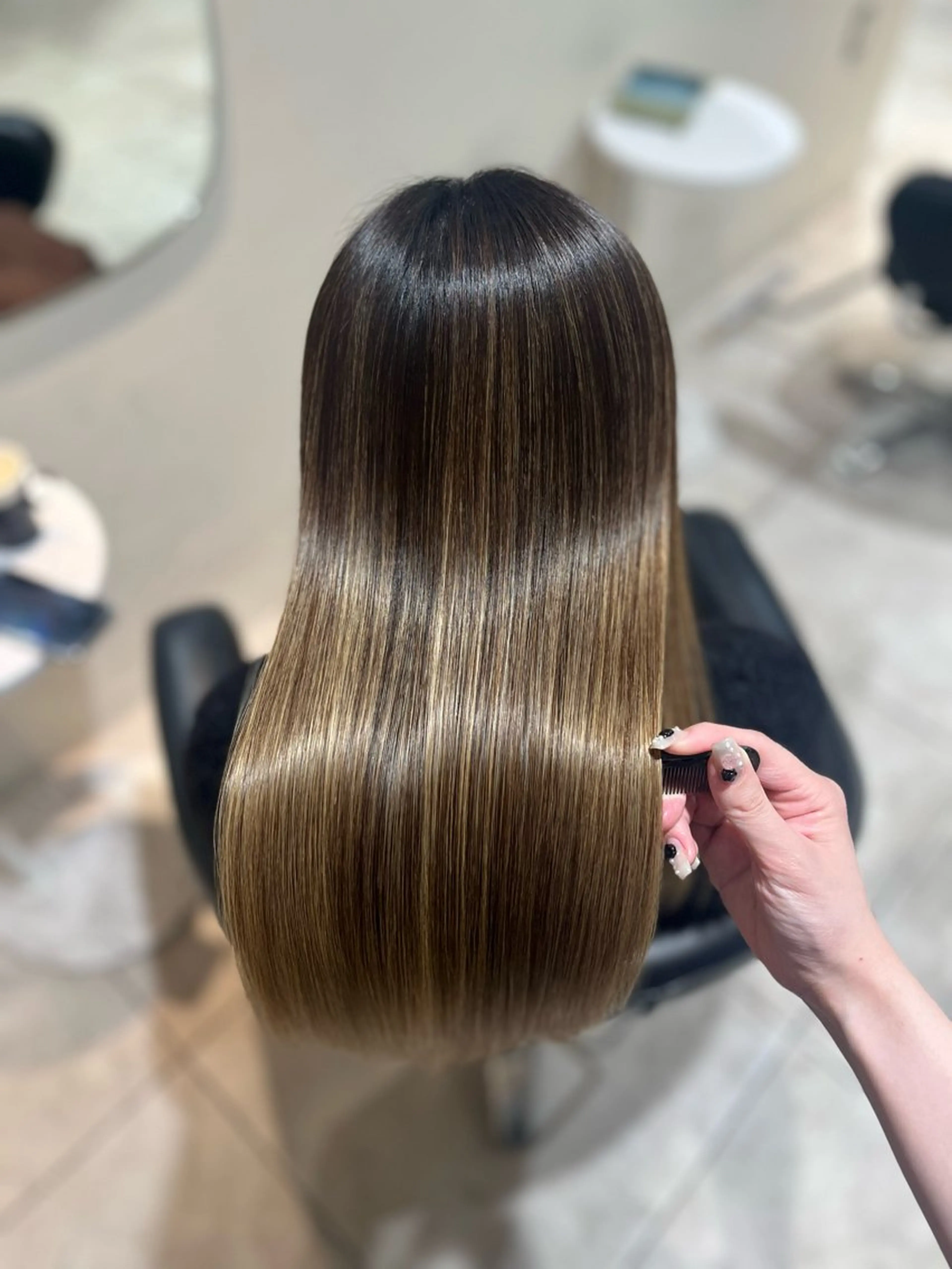 ロング パーマ 縮毛矯正 トリートメント 🫧美髪縮毛矯正🫧 Haruのヘアスタイル