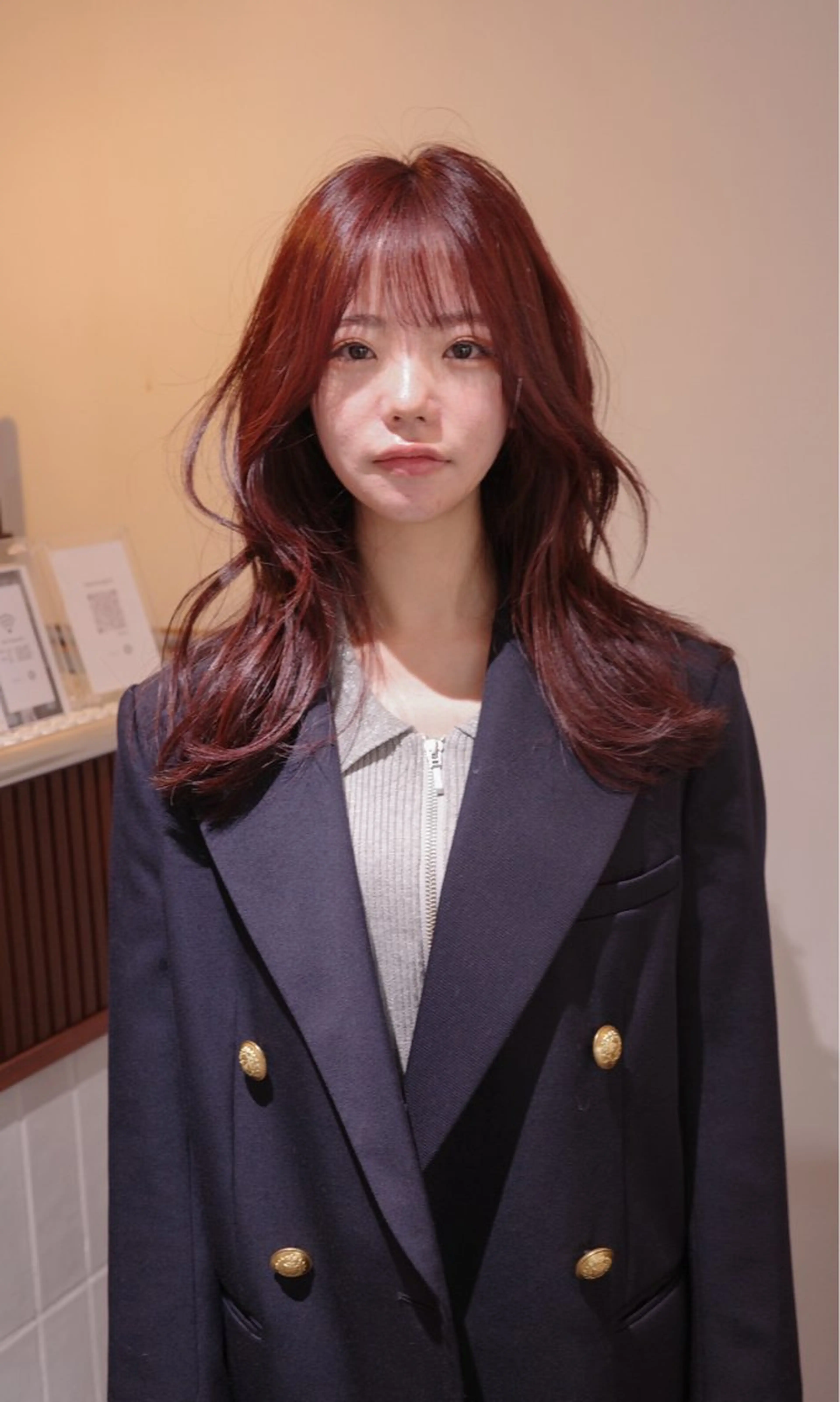 セミロング カラー ヘアアレンジ カット ヘアカラー トリートメント opus 店長大和 レイヤー/赤み消しのヘアスタイル