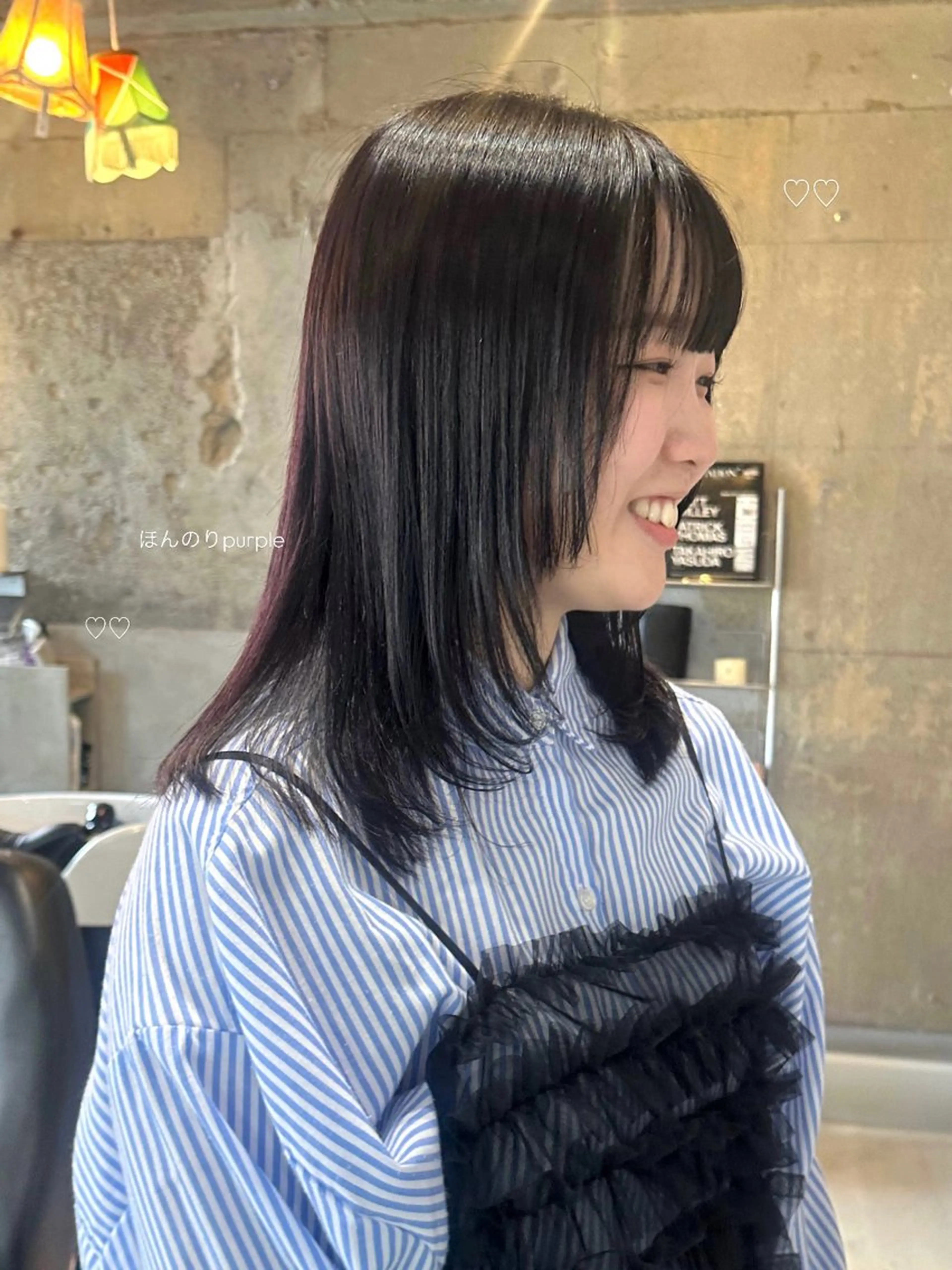 ミディアム カラー 暖色カラー/レイヤー 🌙 オノユリカのヘアスタイル