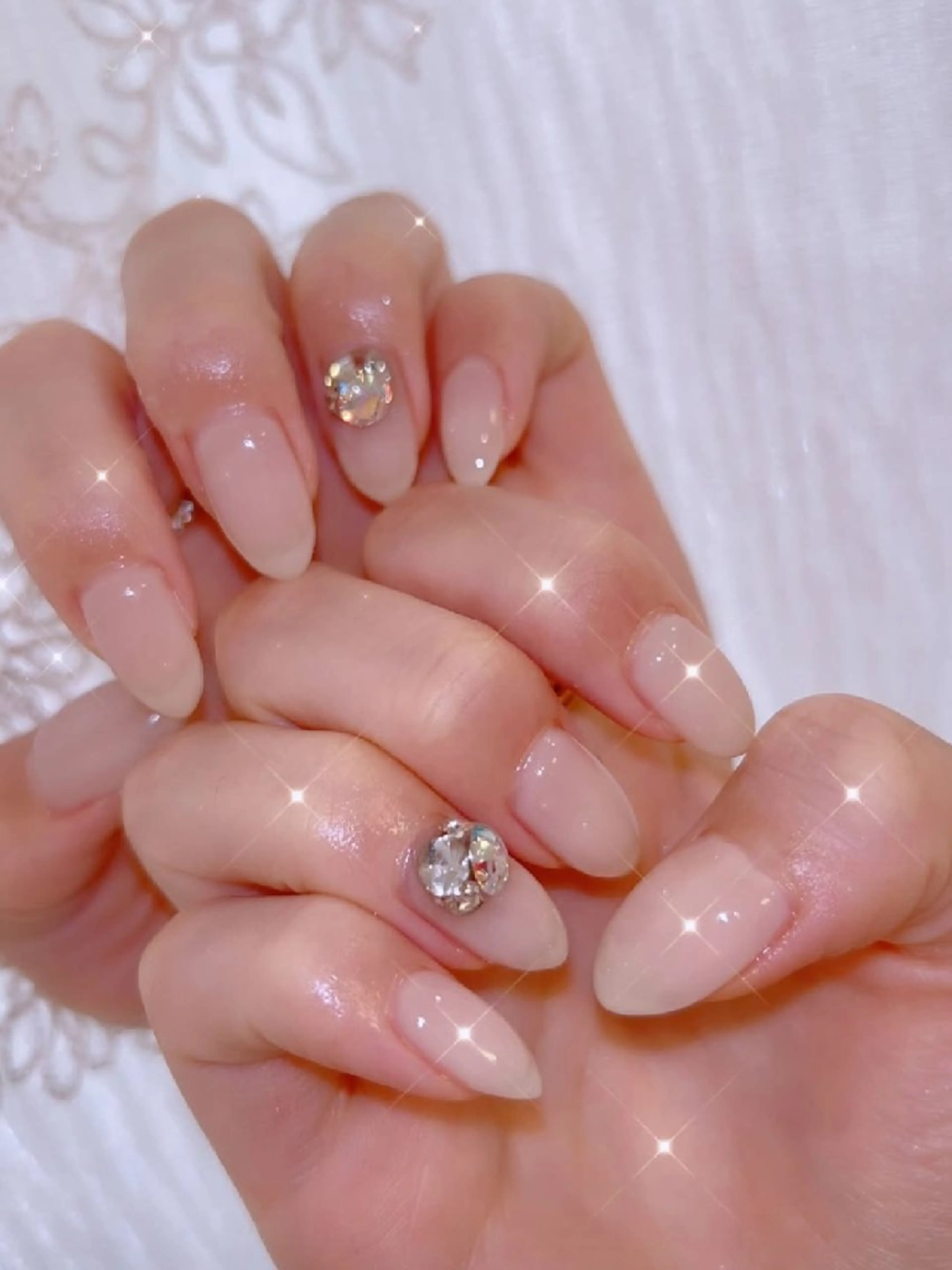 ネイル 長さ出し ジェルネイル 韓国ネイル マグネットネイル ニュアンスネイル I LOVE ME NAIL.｡.:*♡のネイルデザイン