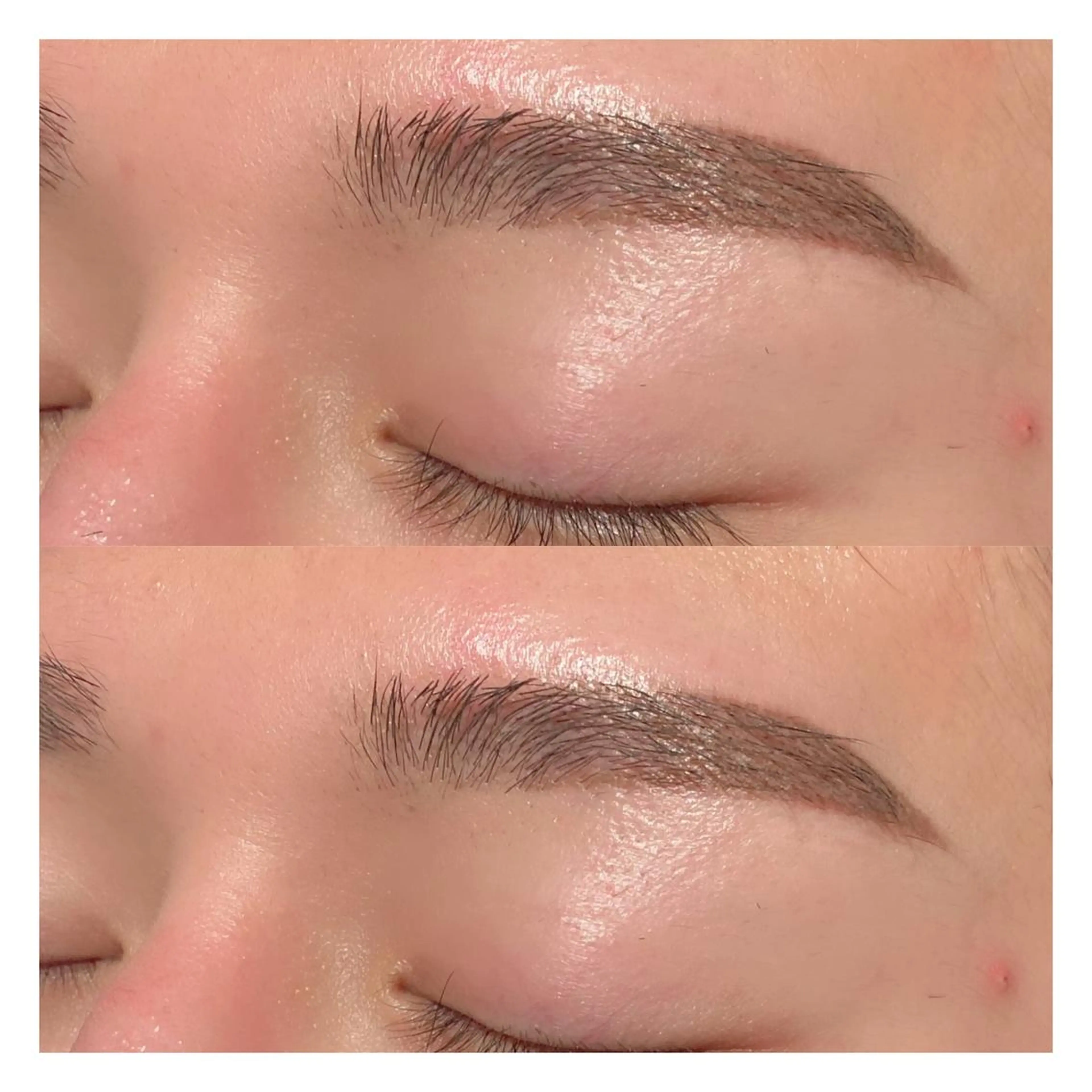 自眉の形を整える✨アイブロウワックス脱毛👀✨の写真