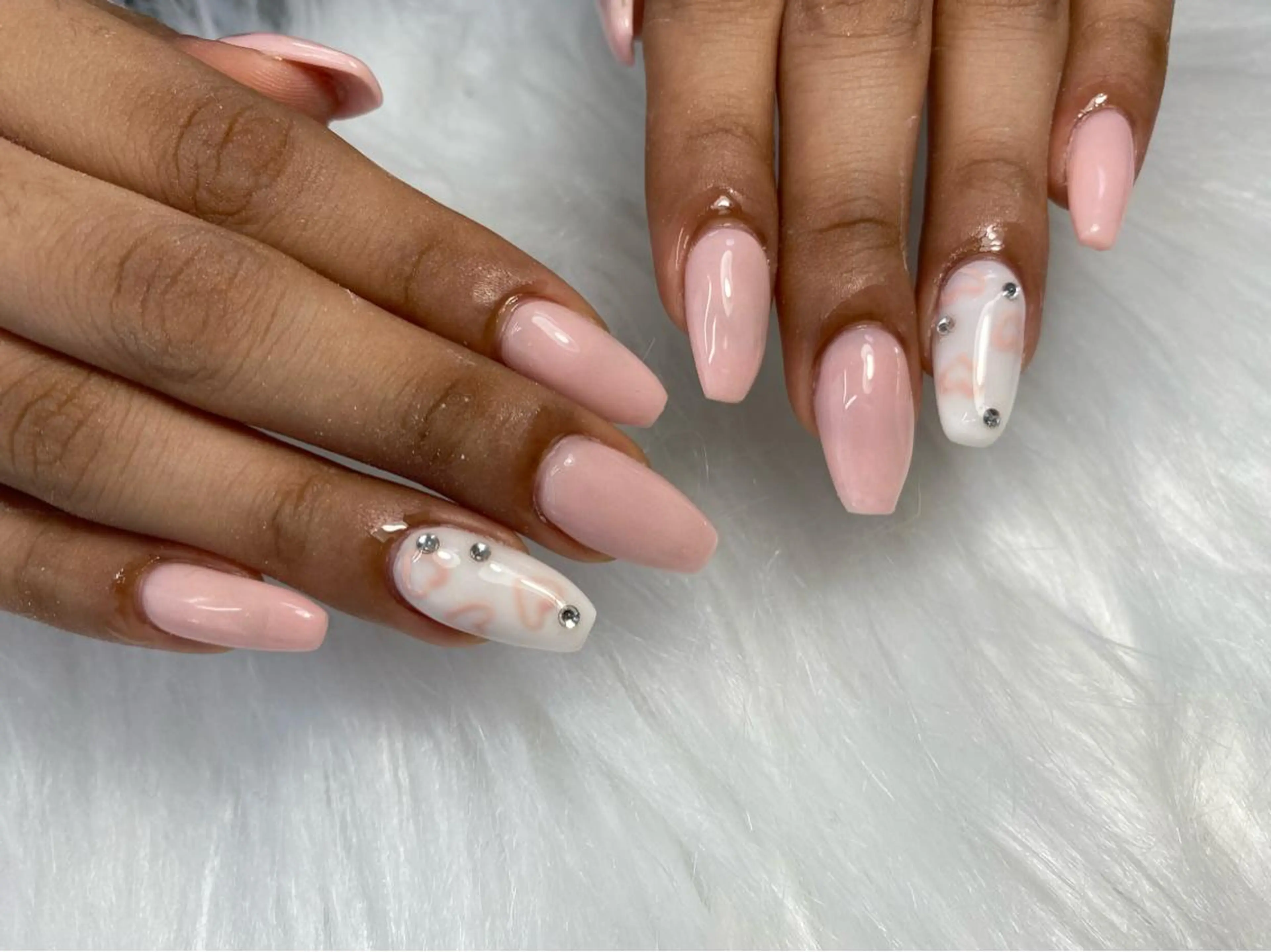 ネイル ハンドネイル Mana‪ ‪·͜· ❤︎‬のネイルデザイン