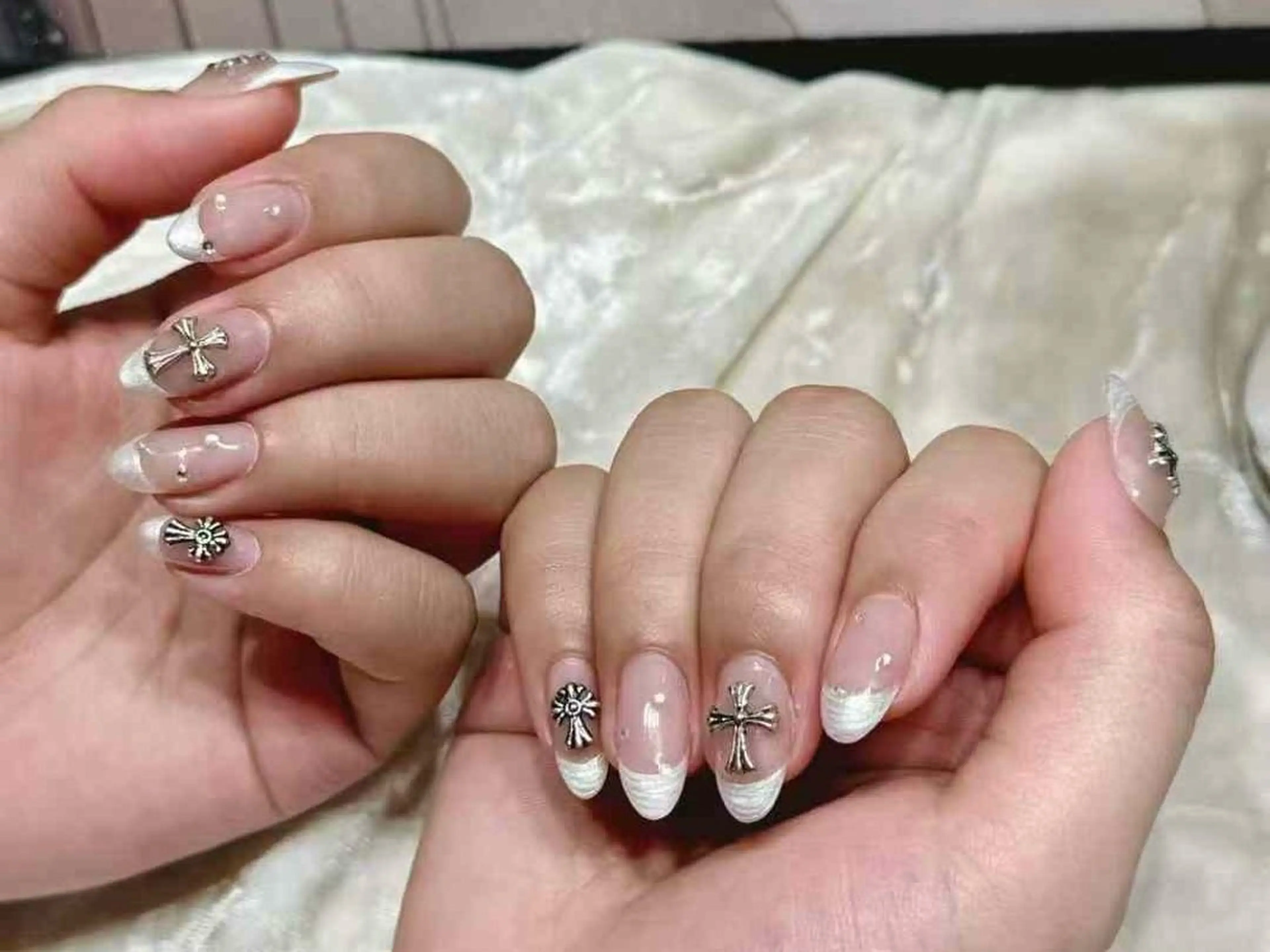 ネイル アートネイル フットネイル フレンチネイル ジェルネイル ハート Babarla nailのネイルデザイン