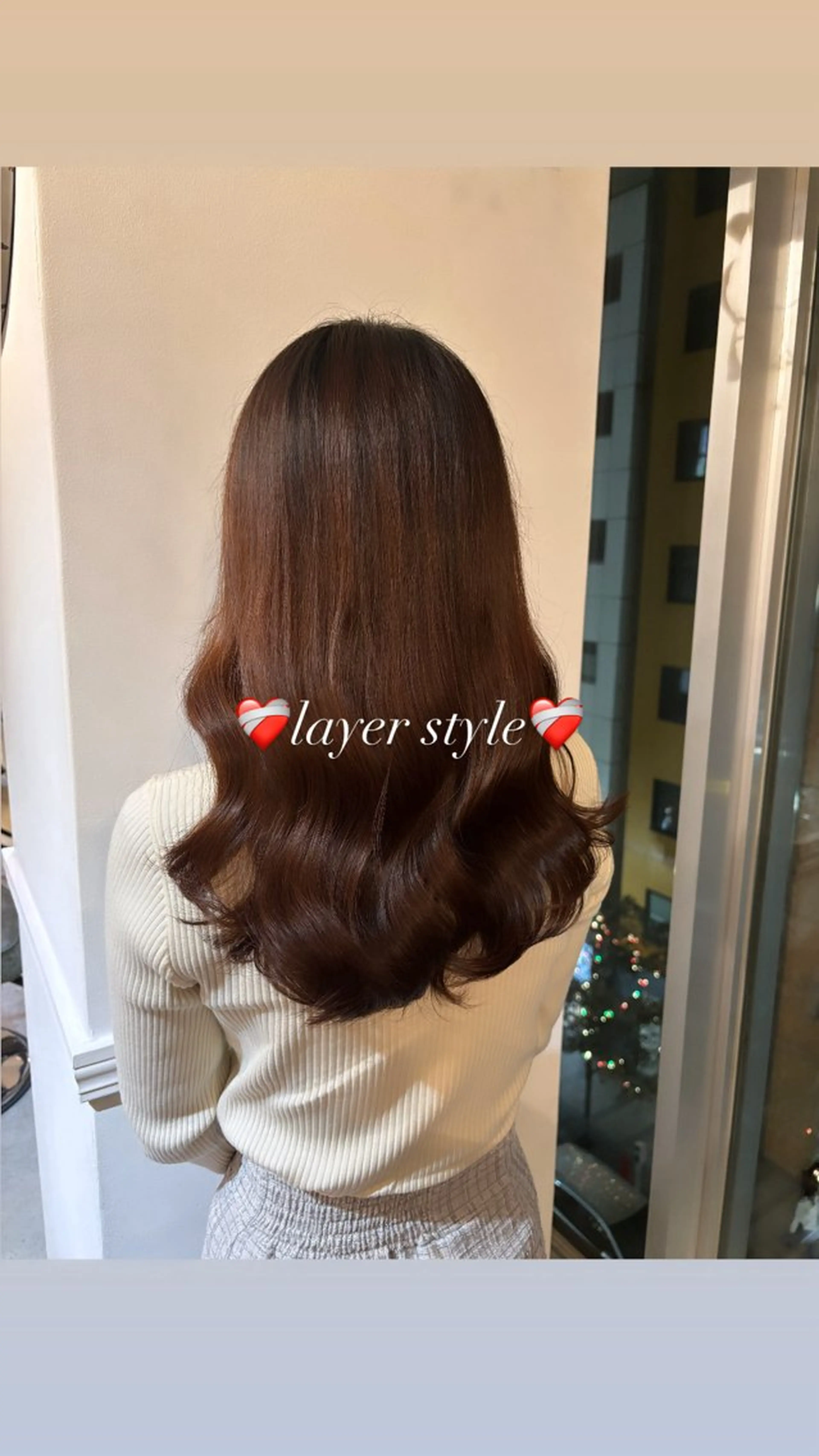 ロング レイヤーカット ローレイヤー 【髪質改善】カラー 韓国ヘア🎀RISAのヘアスタイル