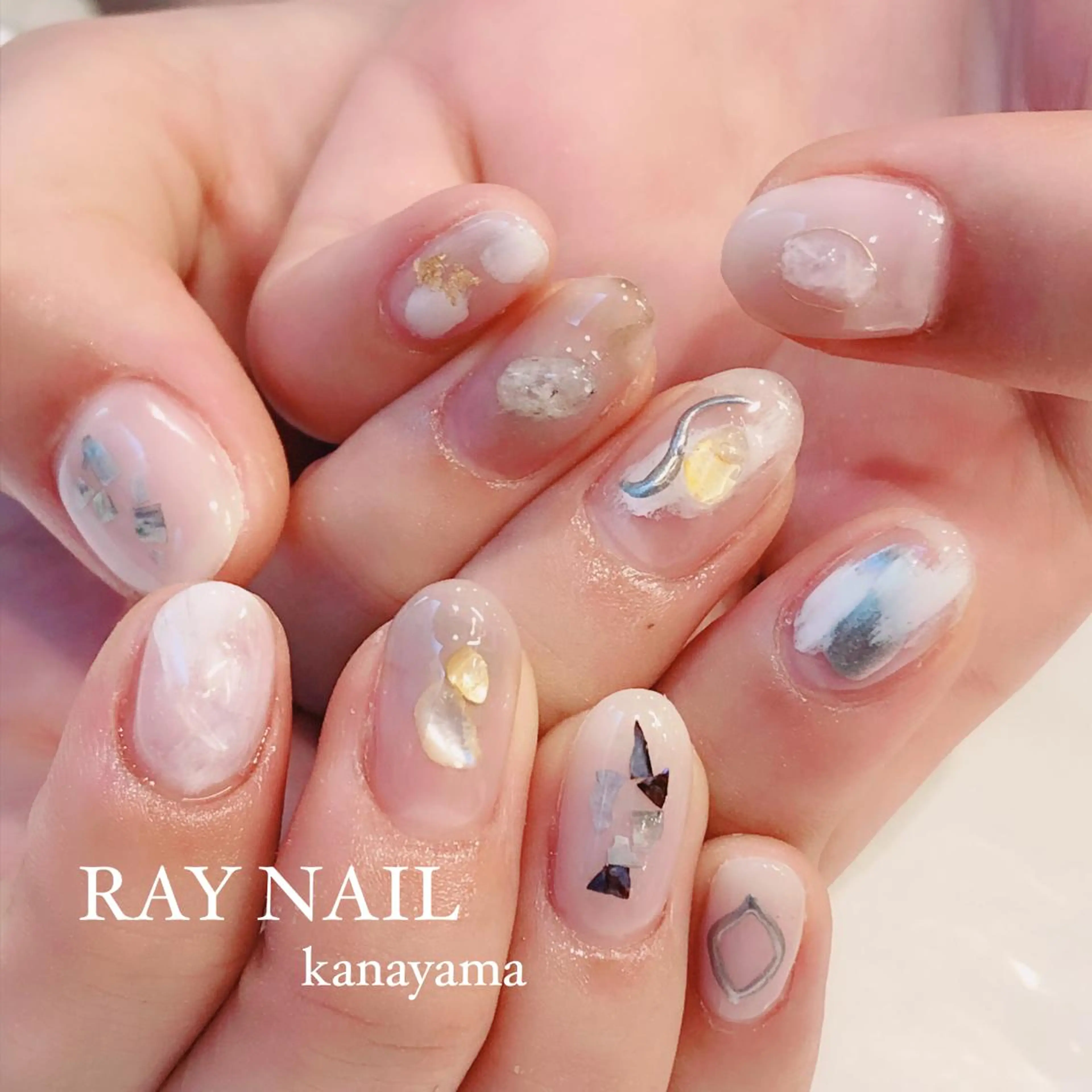 ネイル ニュアンスネイル Arowa 伊田のネイルデザイン