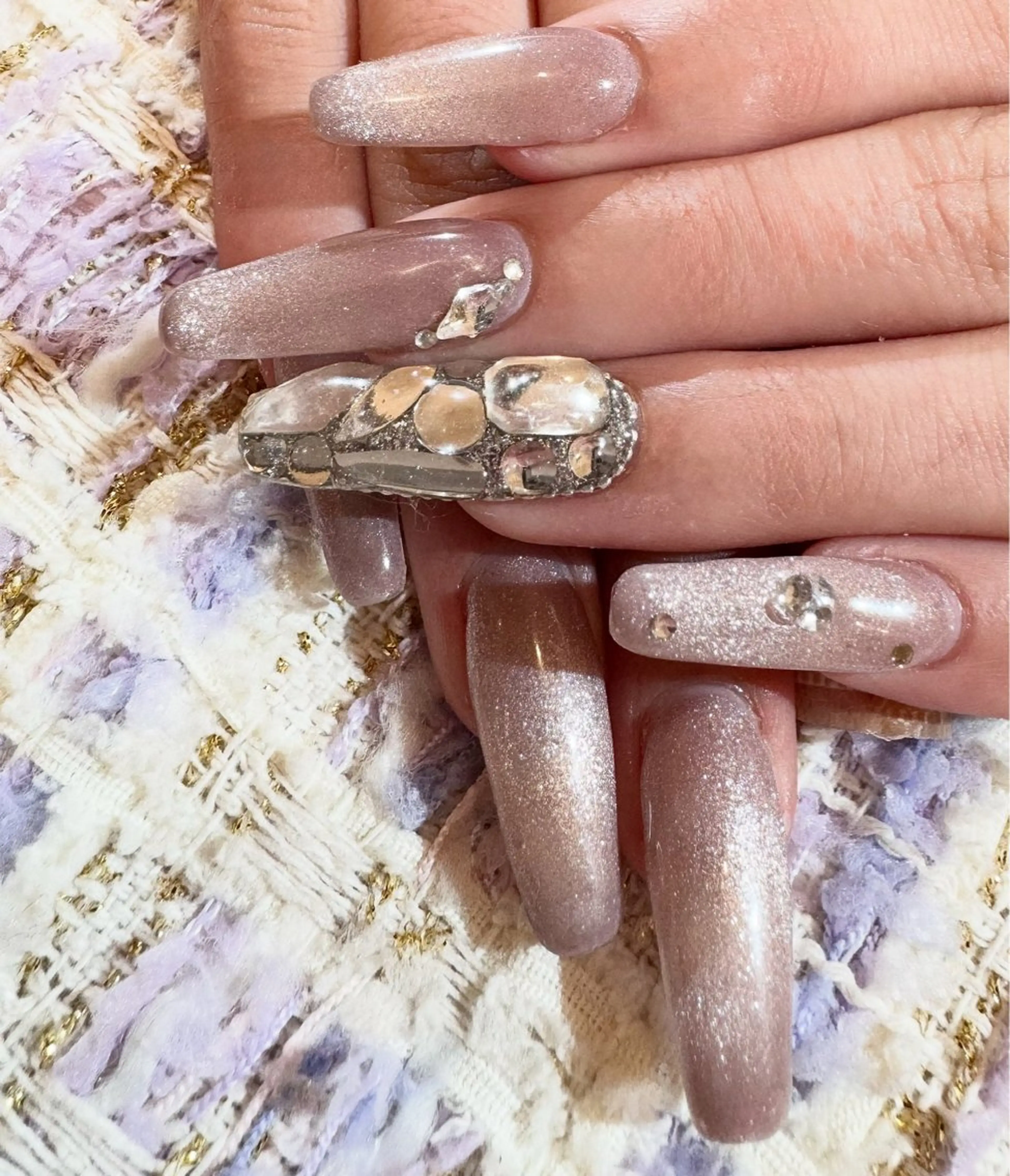 ネイル 長さ出し ジェルネイル マグネットネイル メンズネイル ネイルチップ ハンドネイル MIMnail メンズネイリストのネイルデザイン