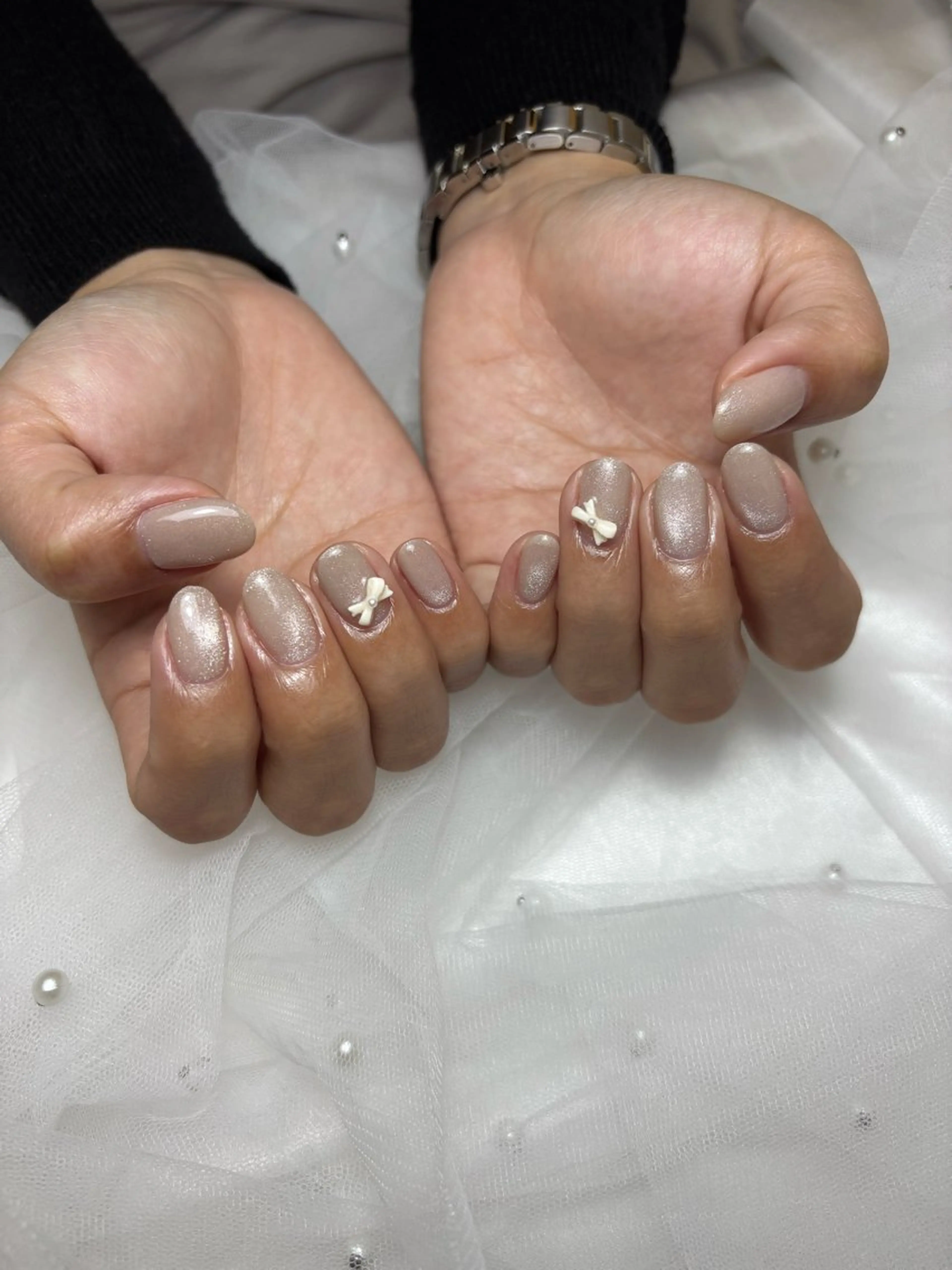 ネイル リボン nail salon Ni-i-naのネイルデザイン