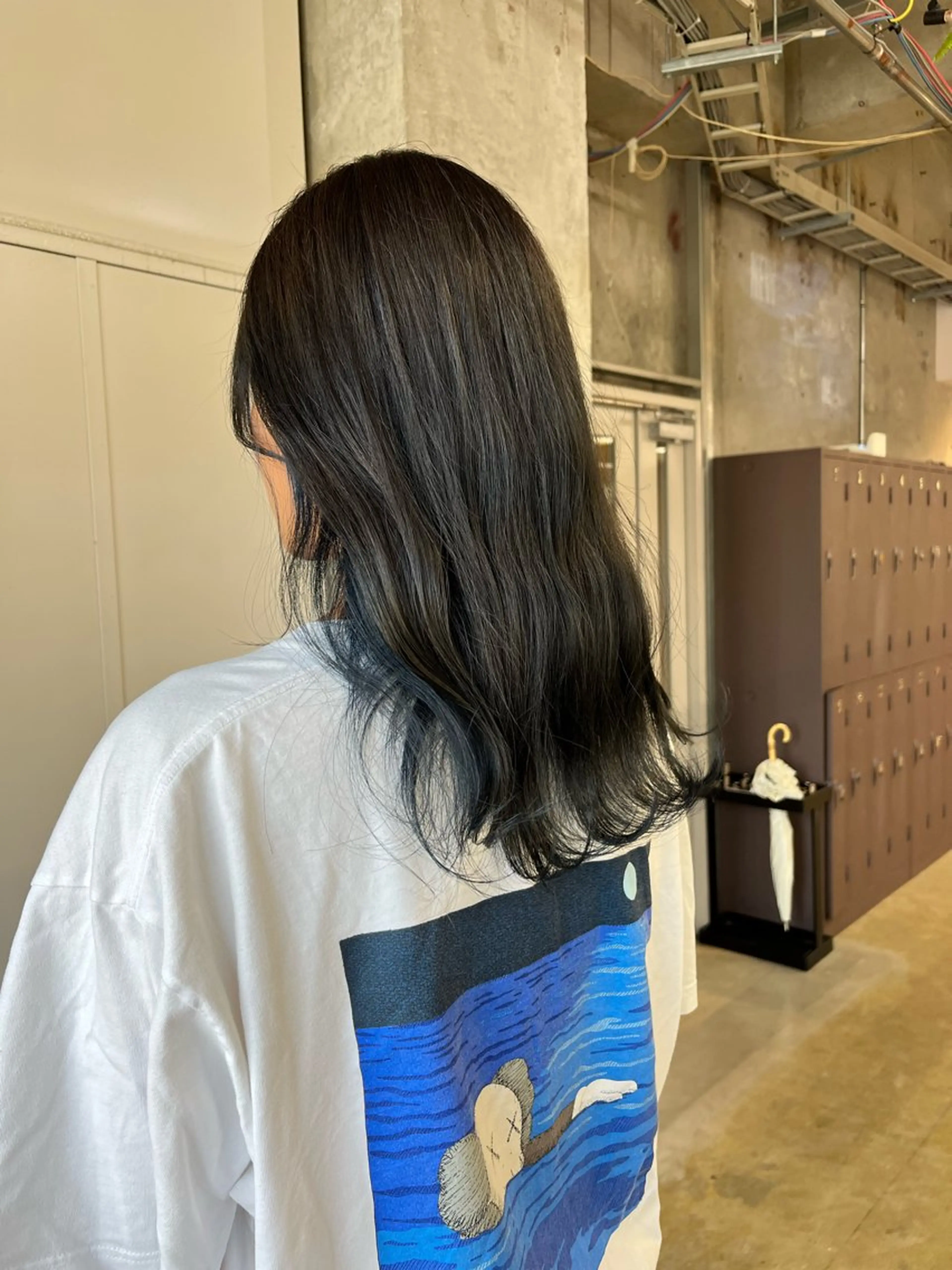 セミロング カラー ブルーカラー 小木曽智美 /ボブ/ショートのヘアスタイル