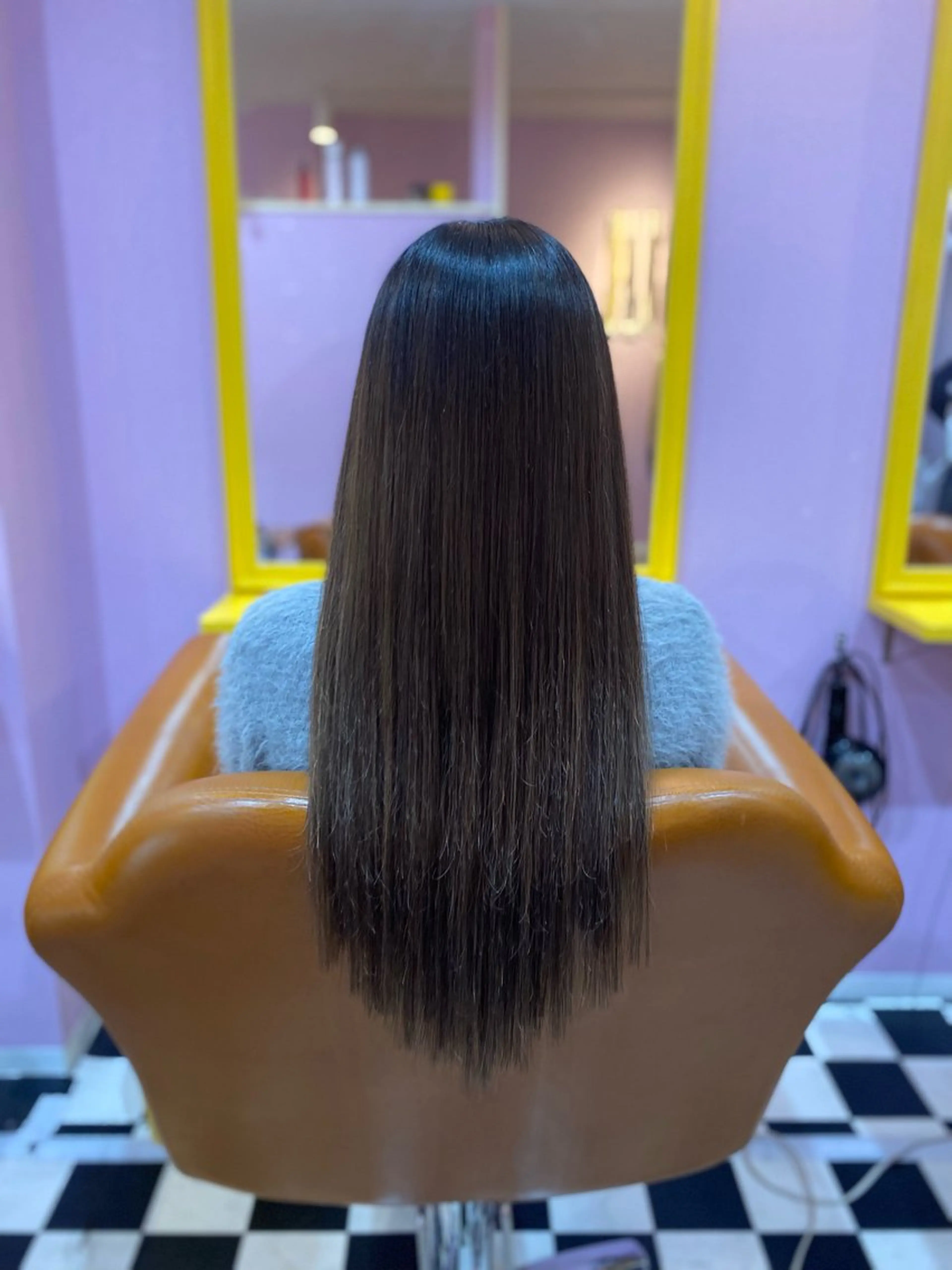 セミロング チビ編み込みエクステ どぅ〜す/YUIのヘアスタイル