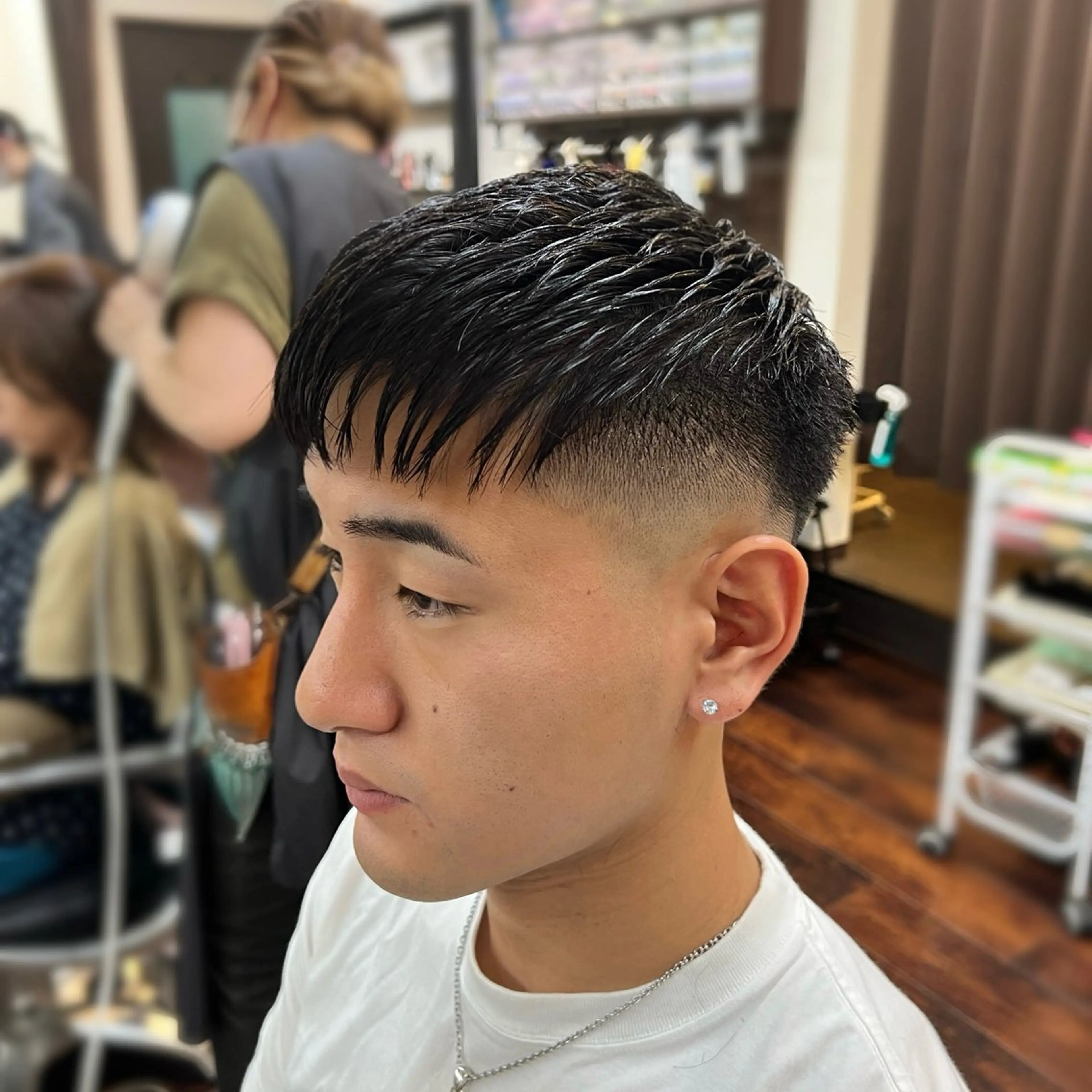 ショート メンズ フェードカット 土田 紘太のヘアスタイル