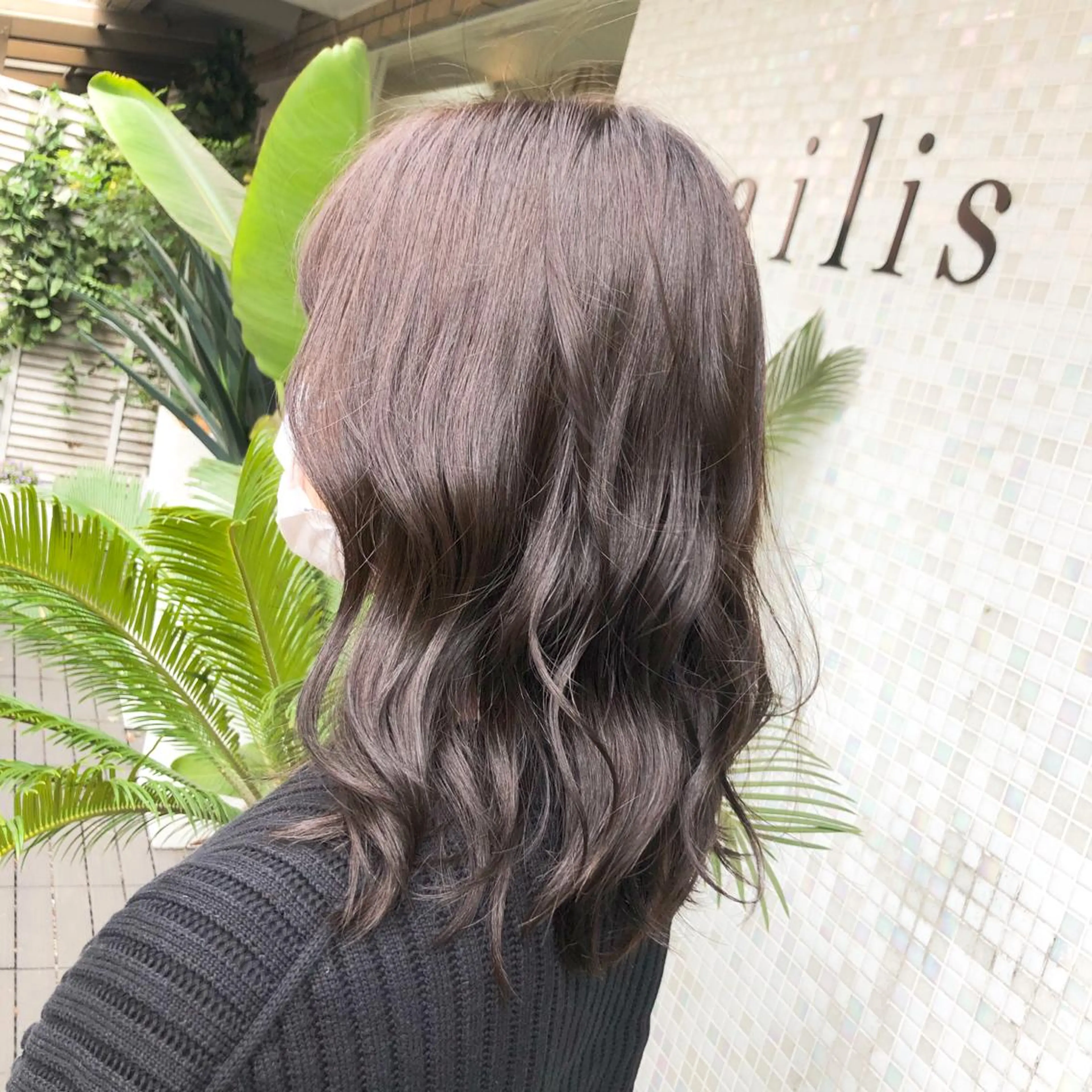 セミロング カラー ヘアアレンジ サービス満足度 No1👑植田愛夕のヘアスタイル