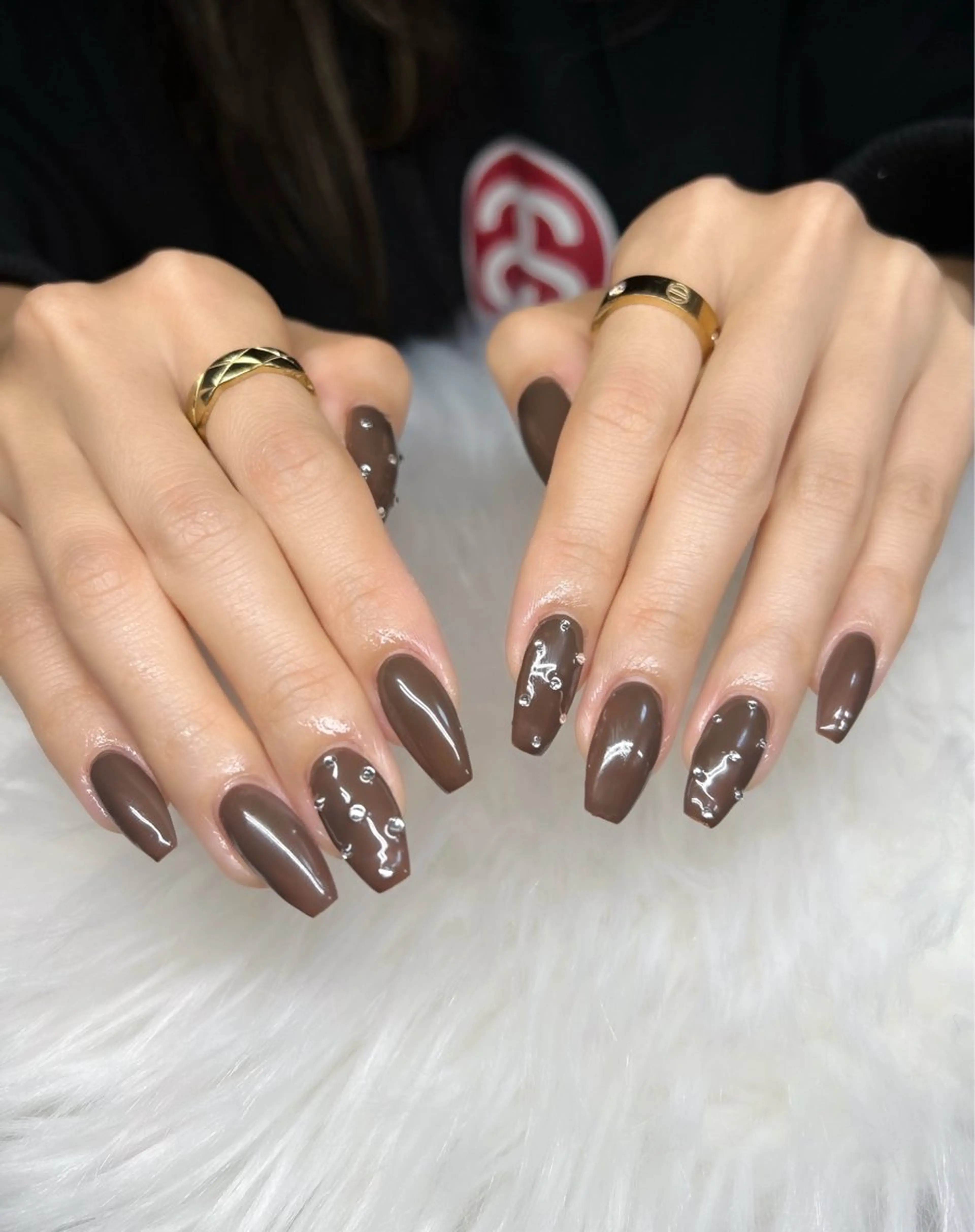 ネイル アートネイル オーロラネイル チークネイル 長さ出し フットネイル ハンドネイル Chan nailsのネイルデザイン