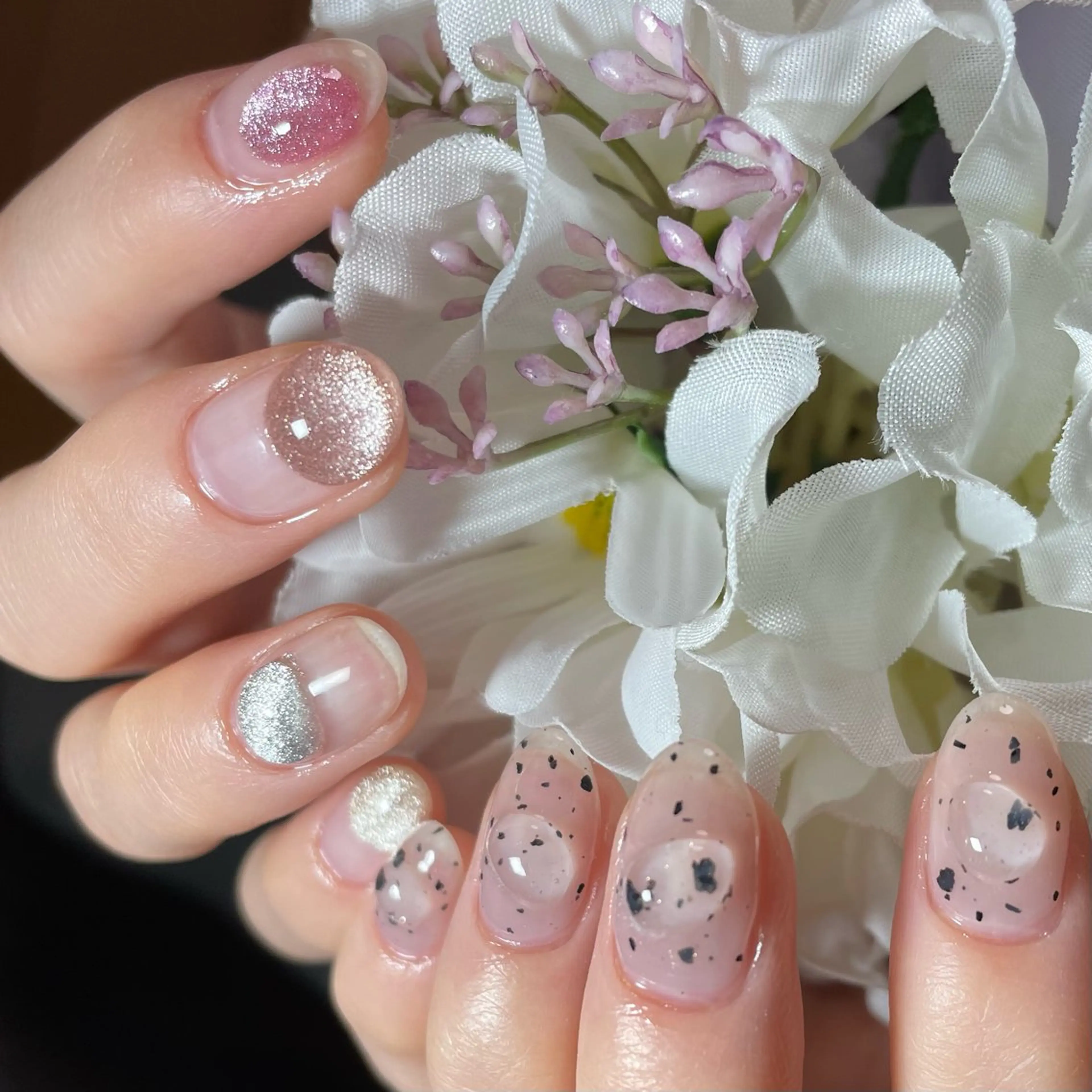 ネイル nail　milky 〜深夜にもネイル〜のネイルデザイン