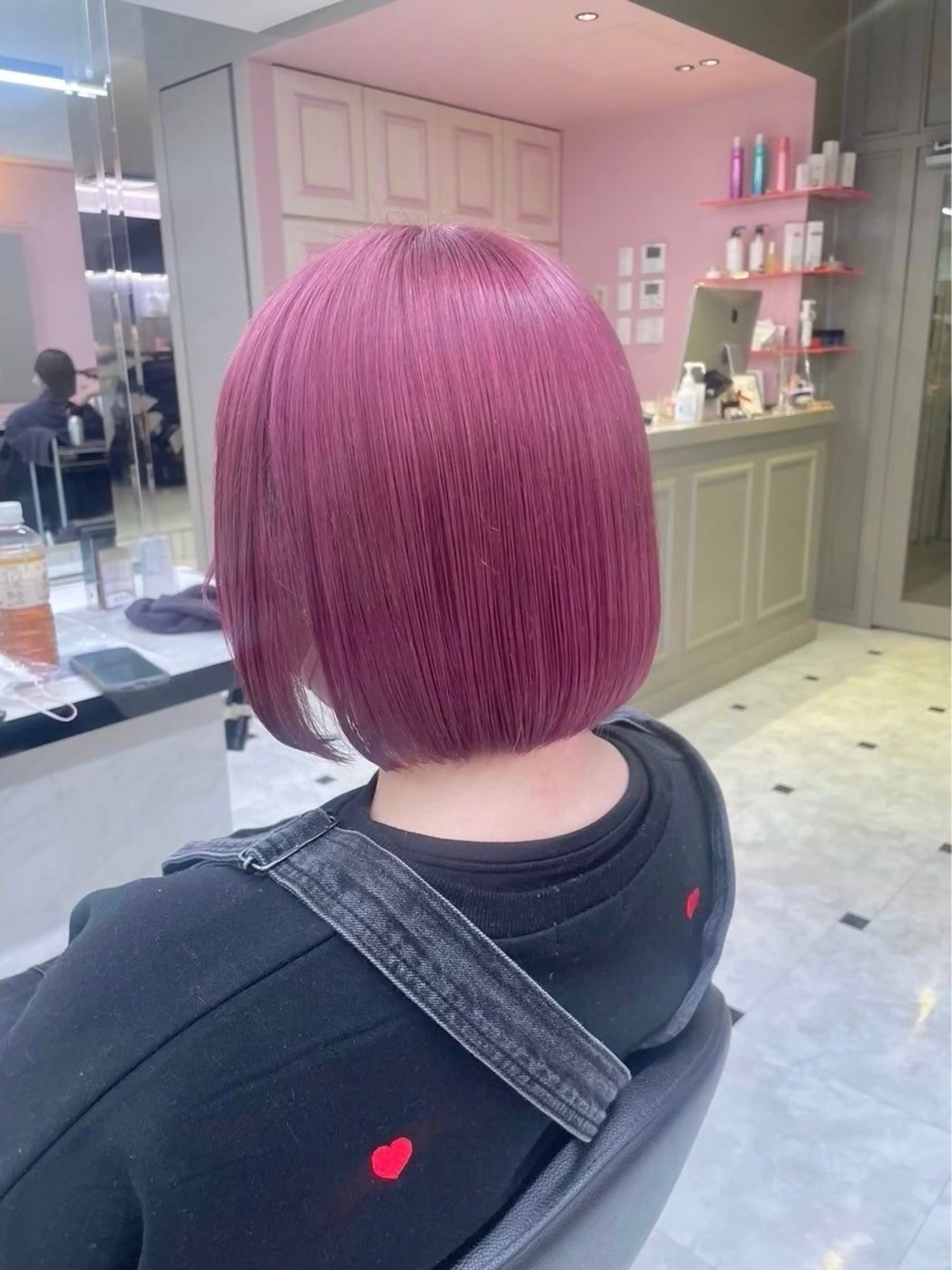 ミディアム カラー ヘアカラー 韓国風トレンドカラー 🩶RINA🩶のヘアスタイル