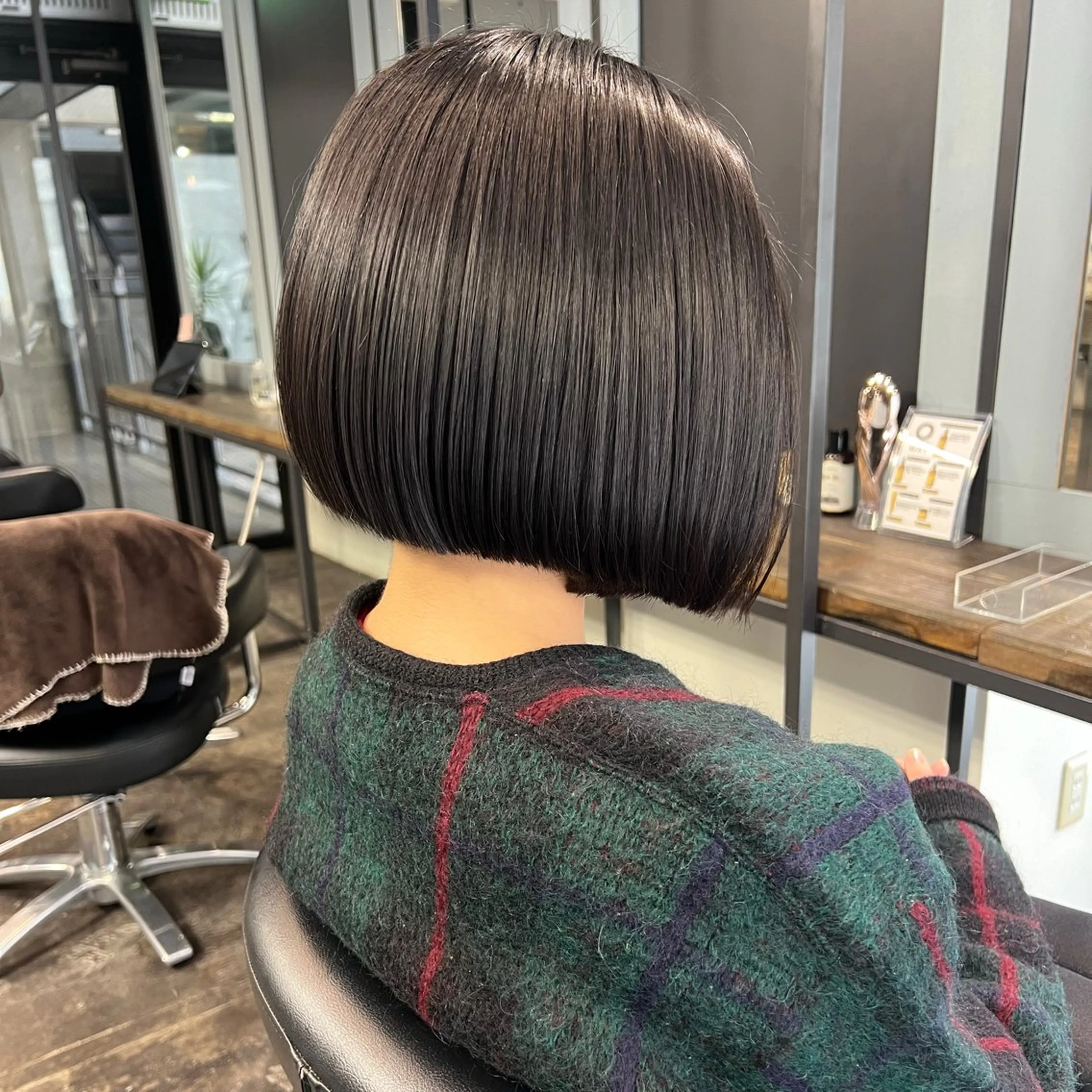 ショート ボブ カット 💘札幌クロスパーマ 髪質改善💘rinaのヘアスタイル