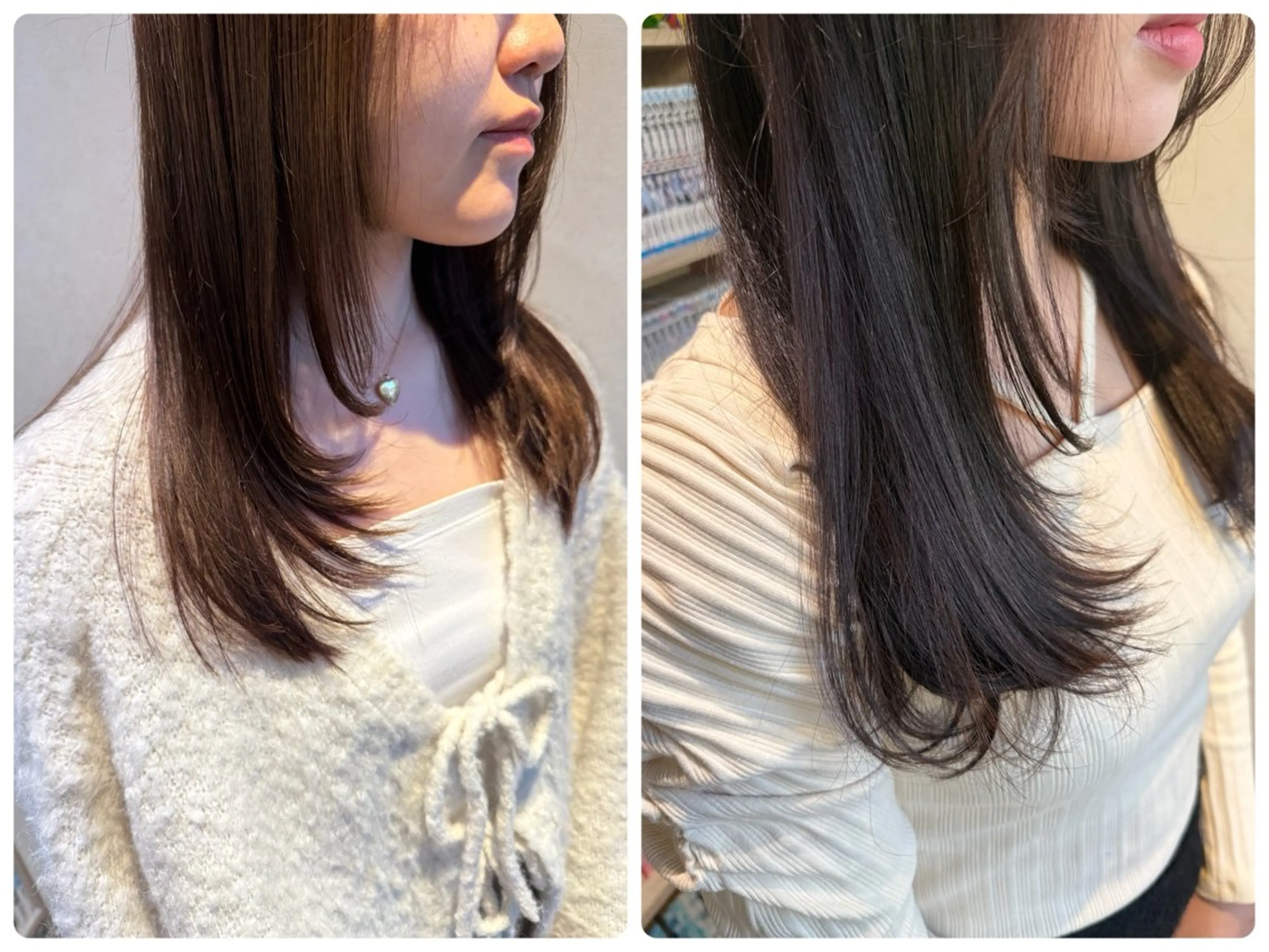 ミディアム カラー カット 柳井 準平のヘアスタイル