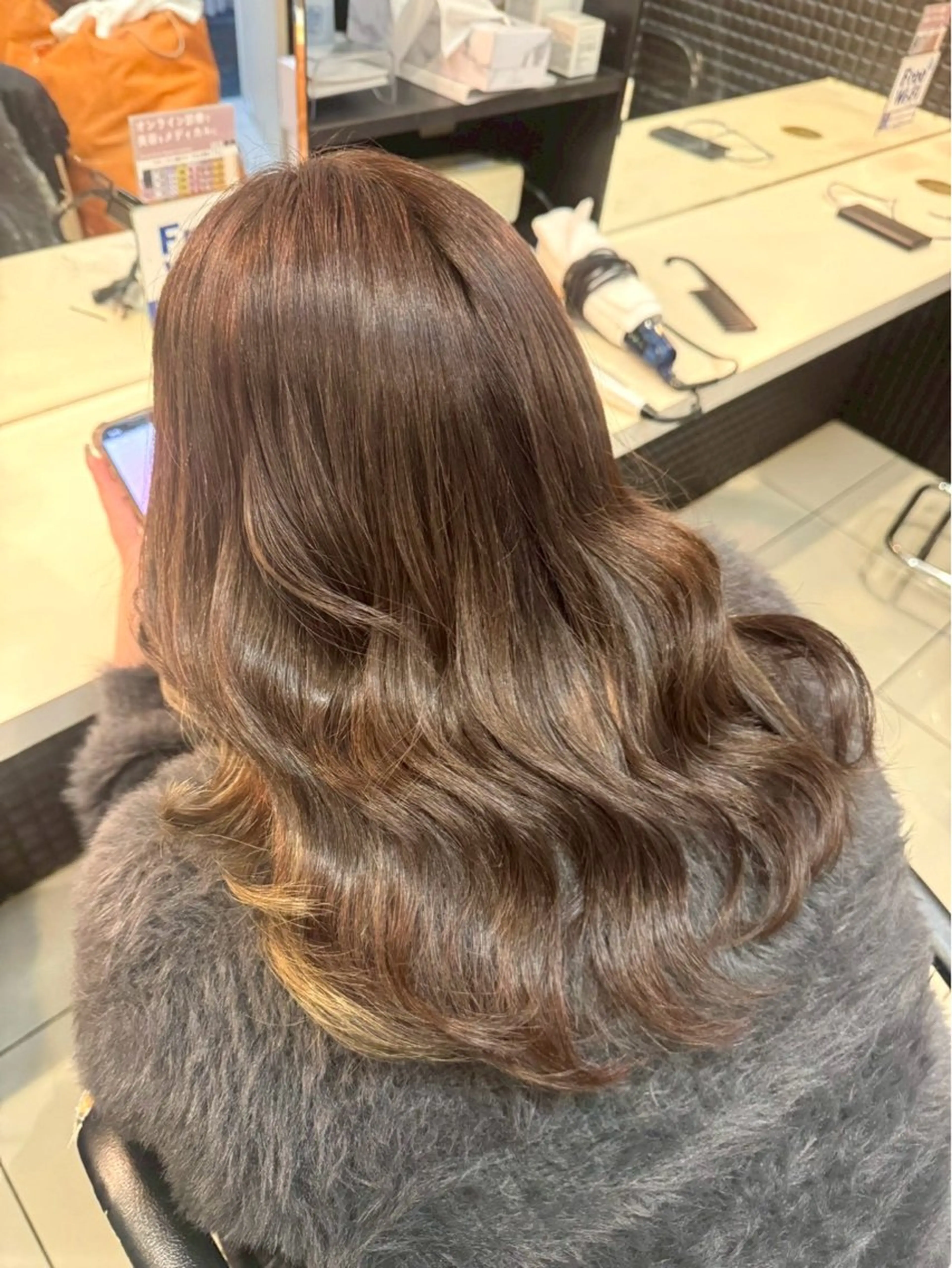 セミロング 癒しの艶髪ケア 💚真凜のヘアスタイル