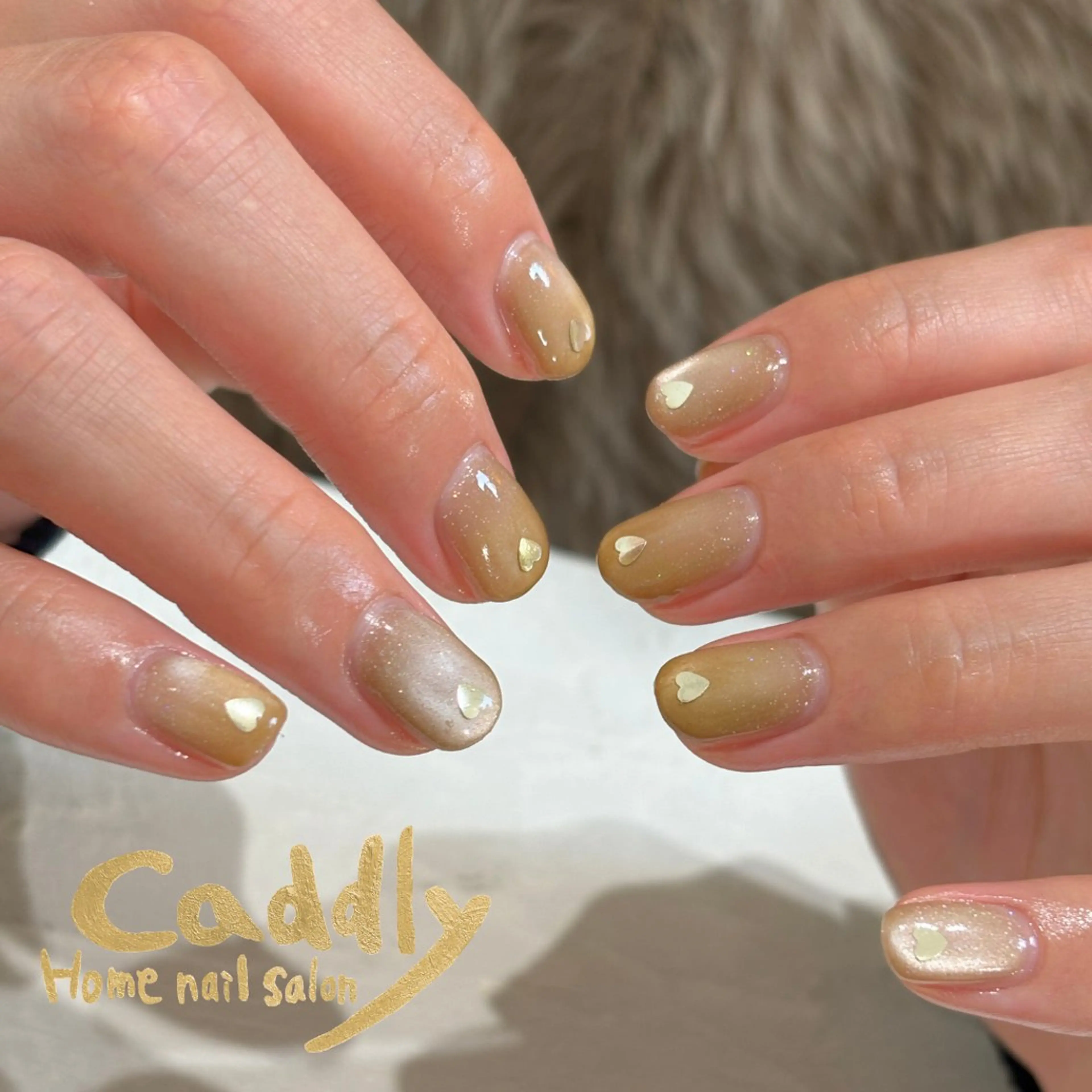 ネイル ニュアンスネイル ハンドネイル caddly naoのネイルデザイン