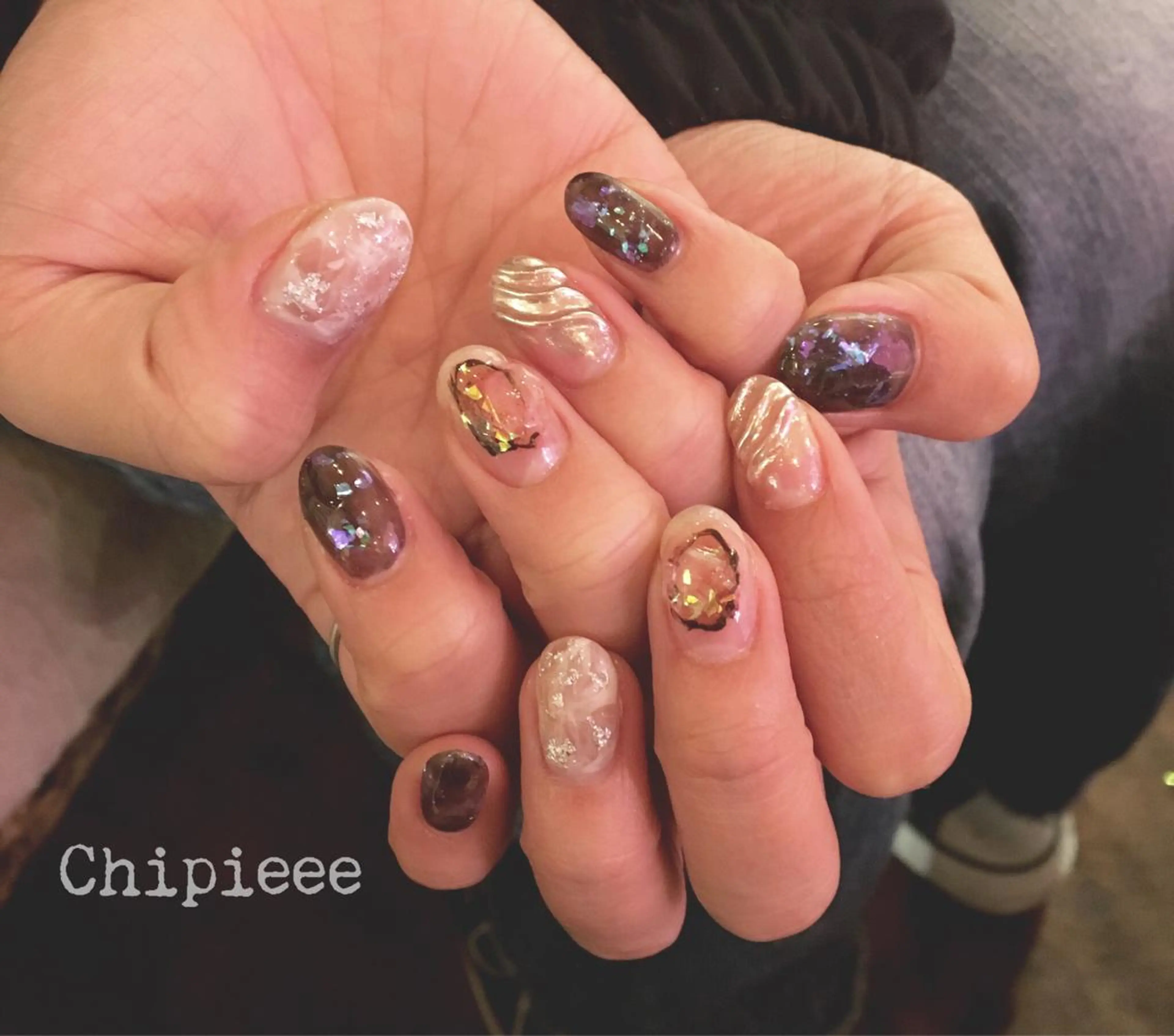 ネイル 持ち込み ハンドネイル ERI Nailistのネイルデザイン