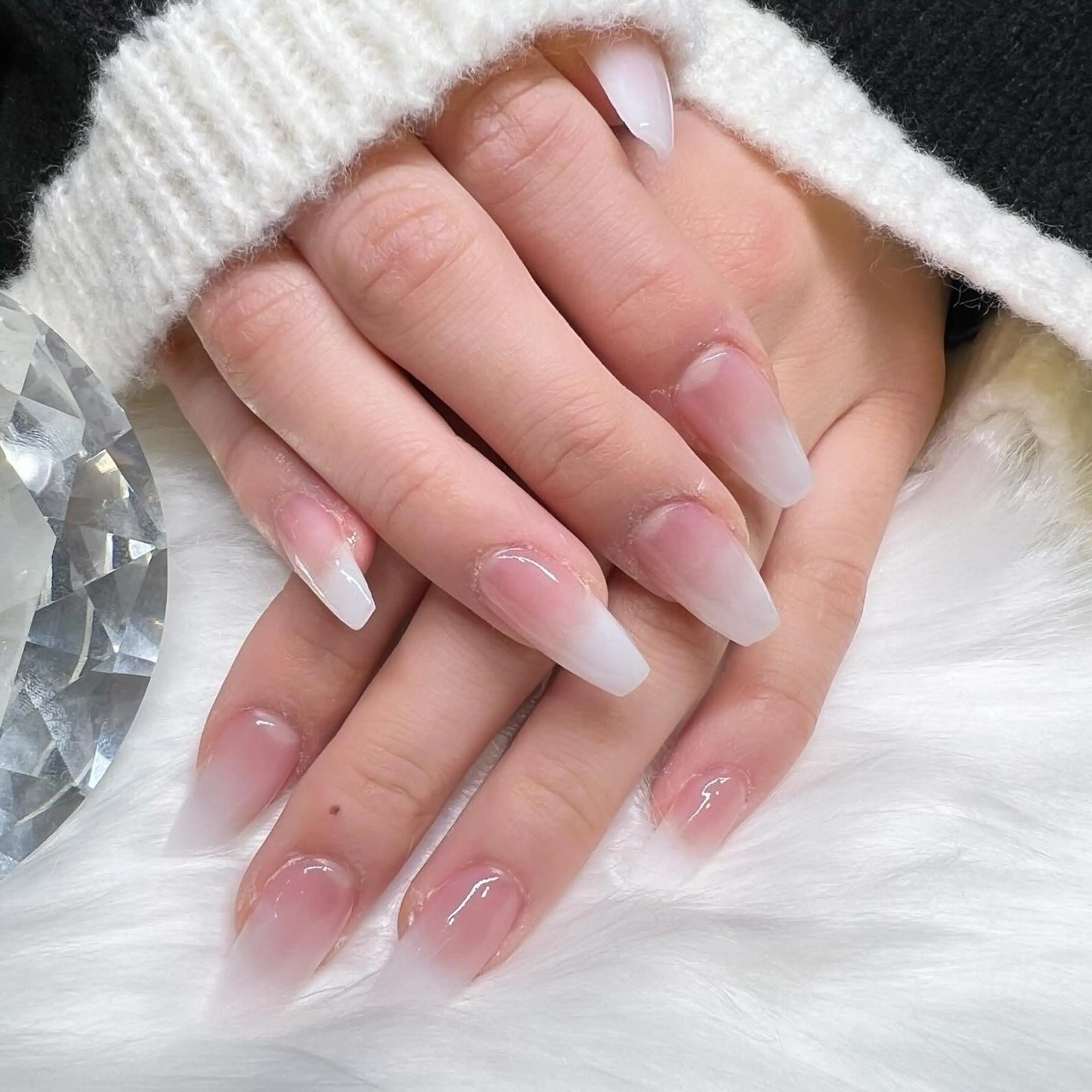 ネイル グラデーション スカルプネイル シンプルネイル Kobayashi Komugiのネイルデザイン