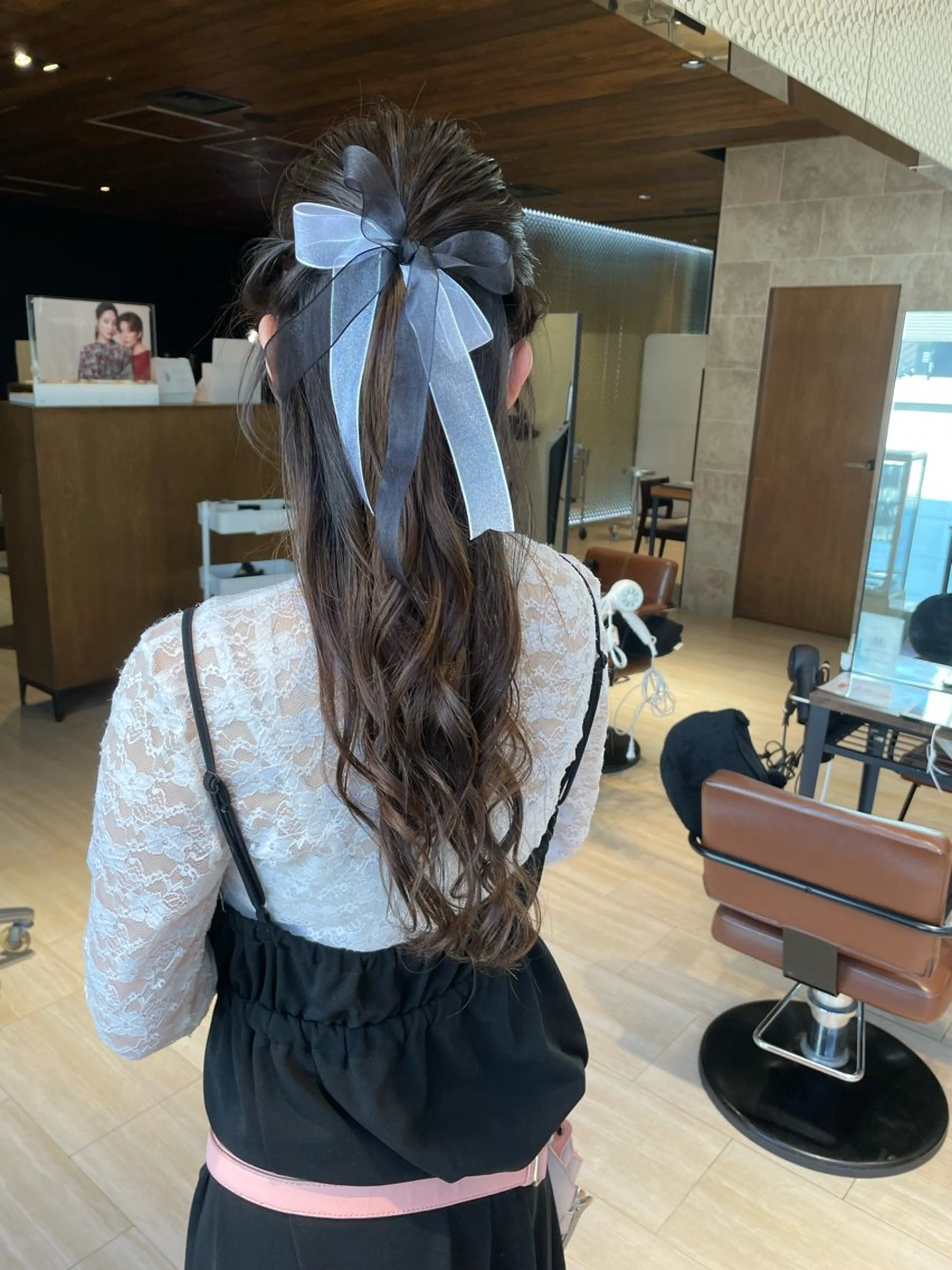 ロング ヘアセット レイヤーカット/ アレンジ/うみのヘアスタイル