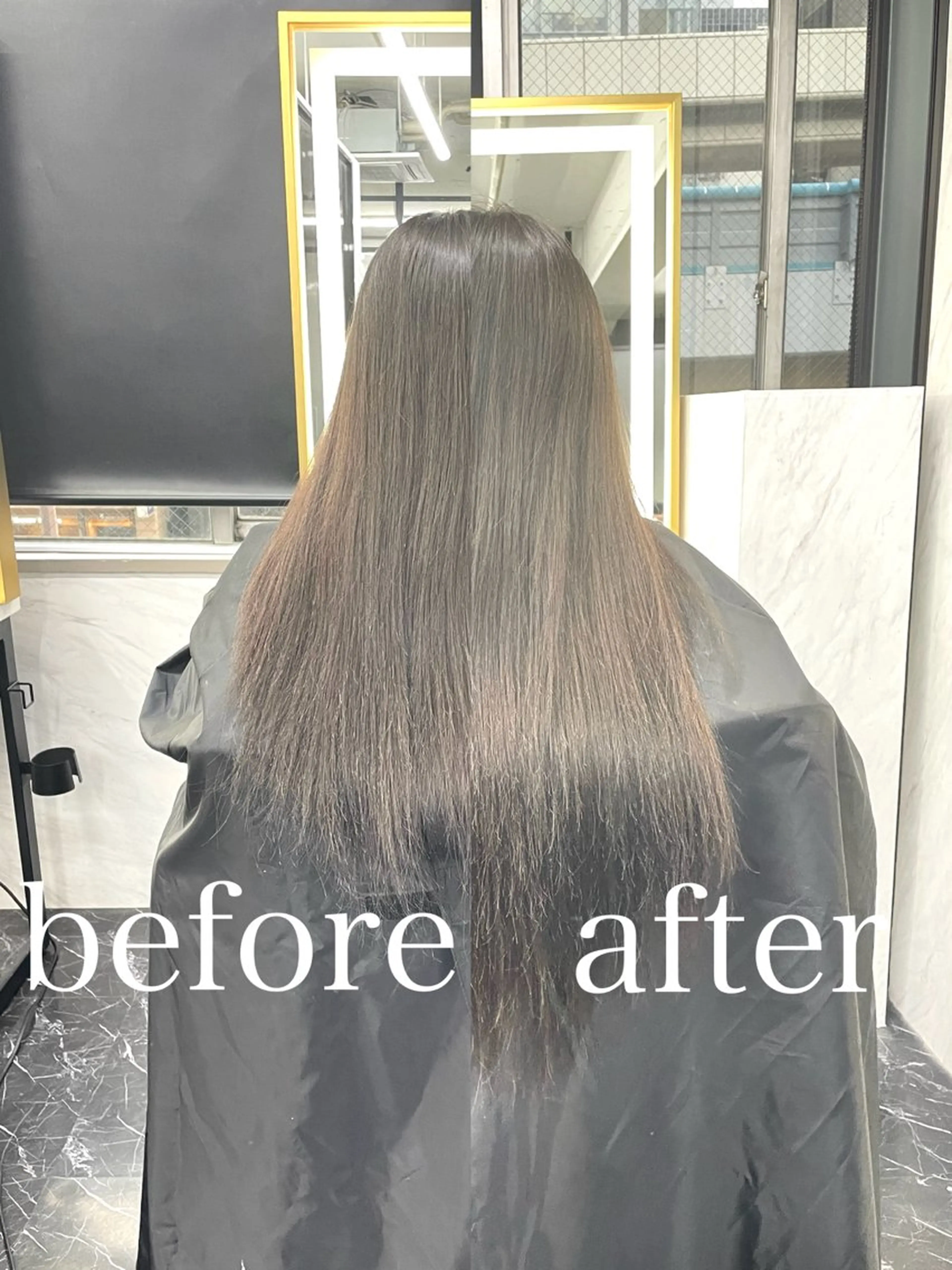 ロング カラー エクステ エクステ🩵ブリーチ 韓国ヘア🩵KAEのヘアスタイル