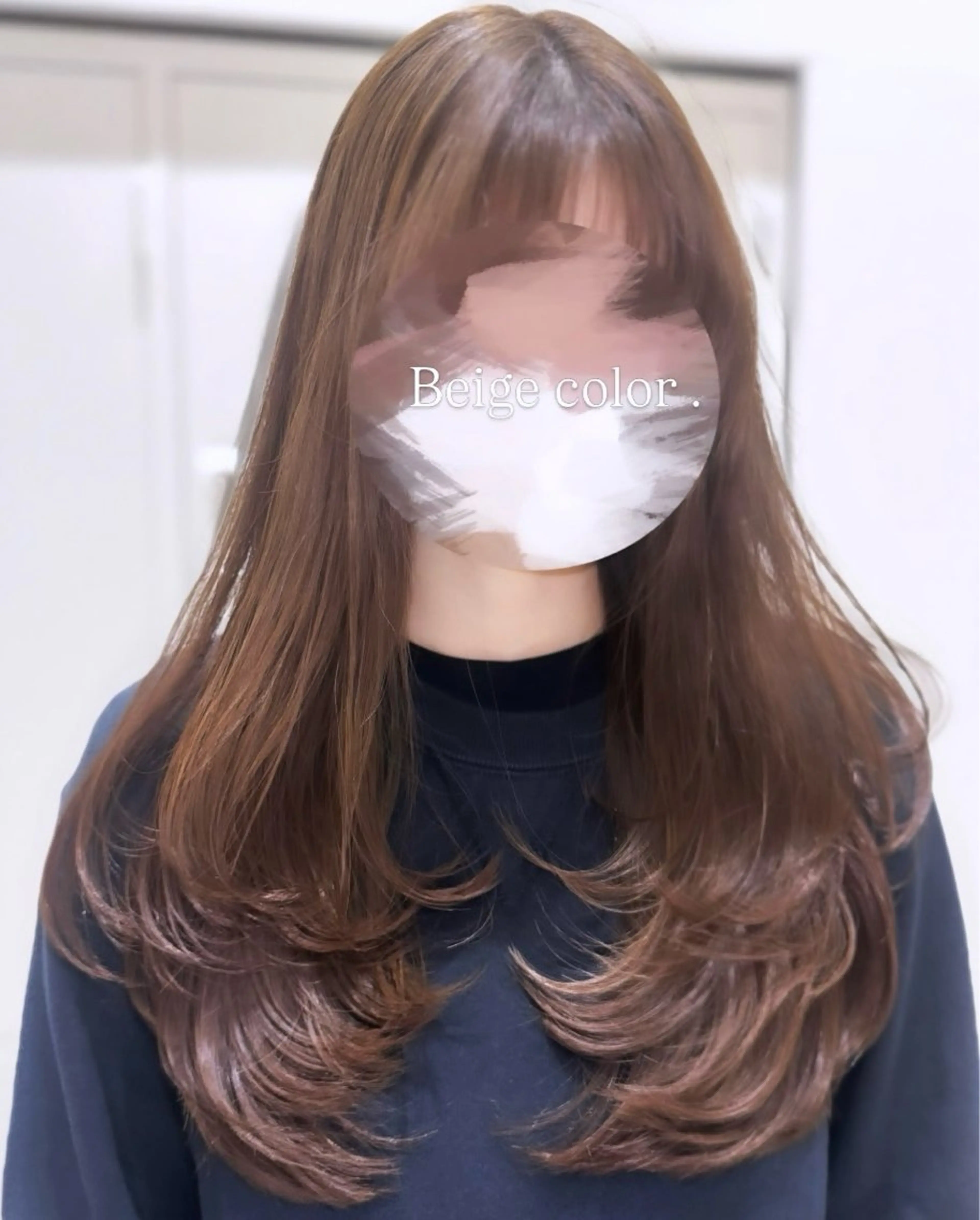 ロング カット ヘアカラー トリートメント 京都河原町 髪質改善🌛‧˚花綸のヘアスタイル