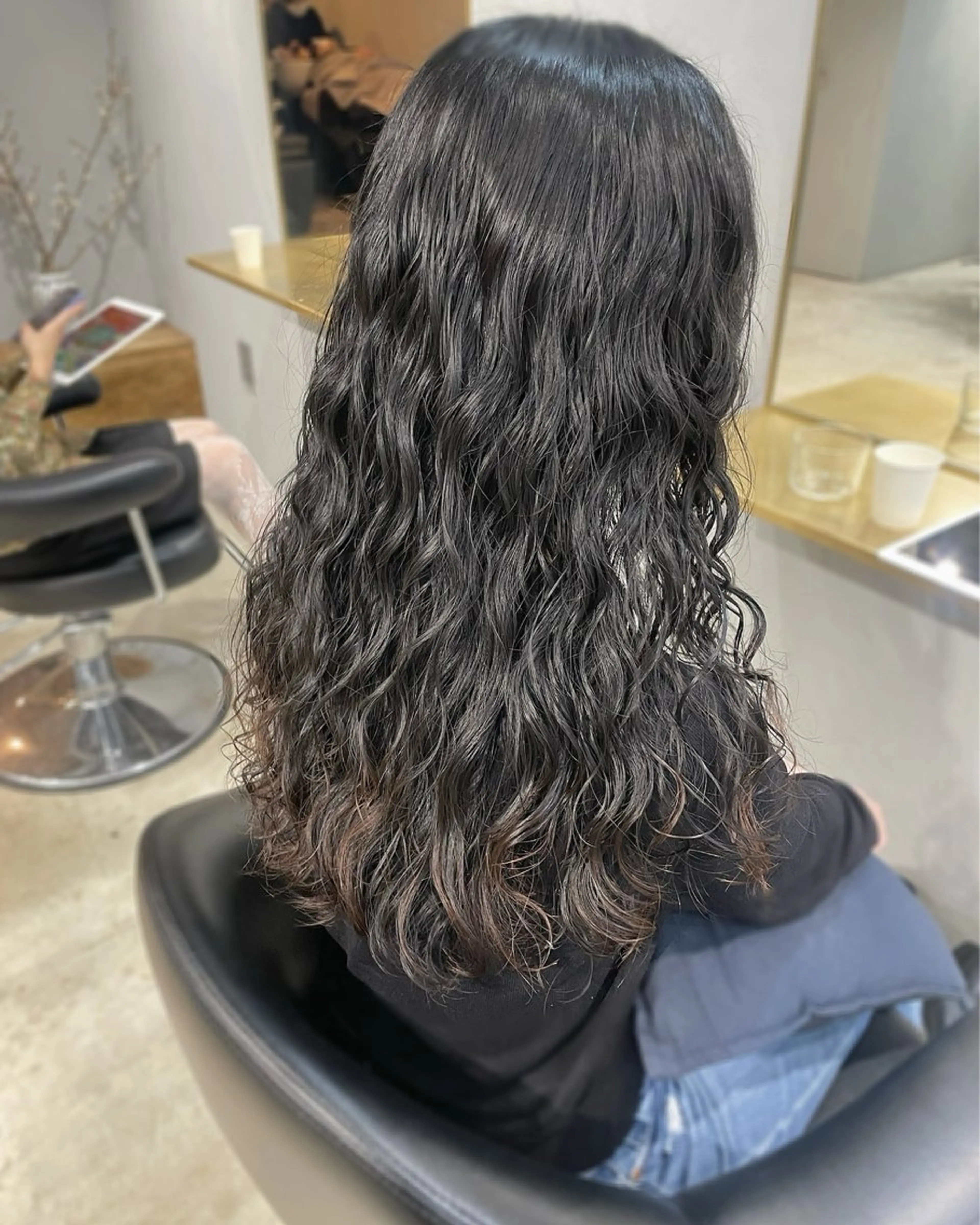 ロング パーマ 髪質改善 ロング 縮毛矯正 【表参道】Ruri デジタルパーマのヘアスタイル