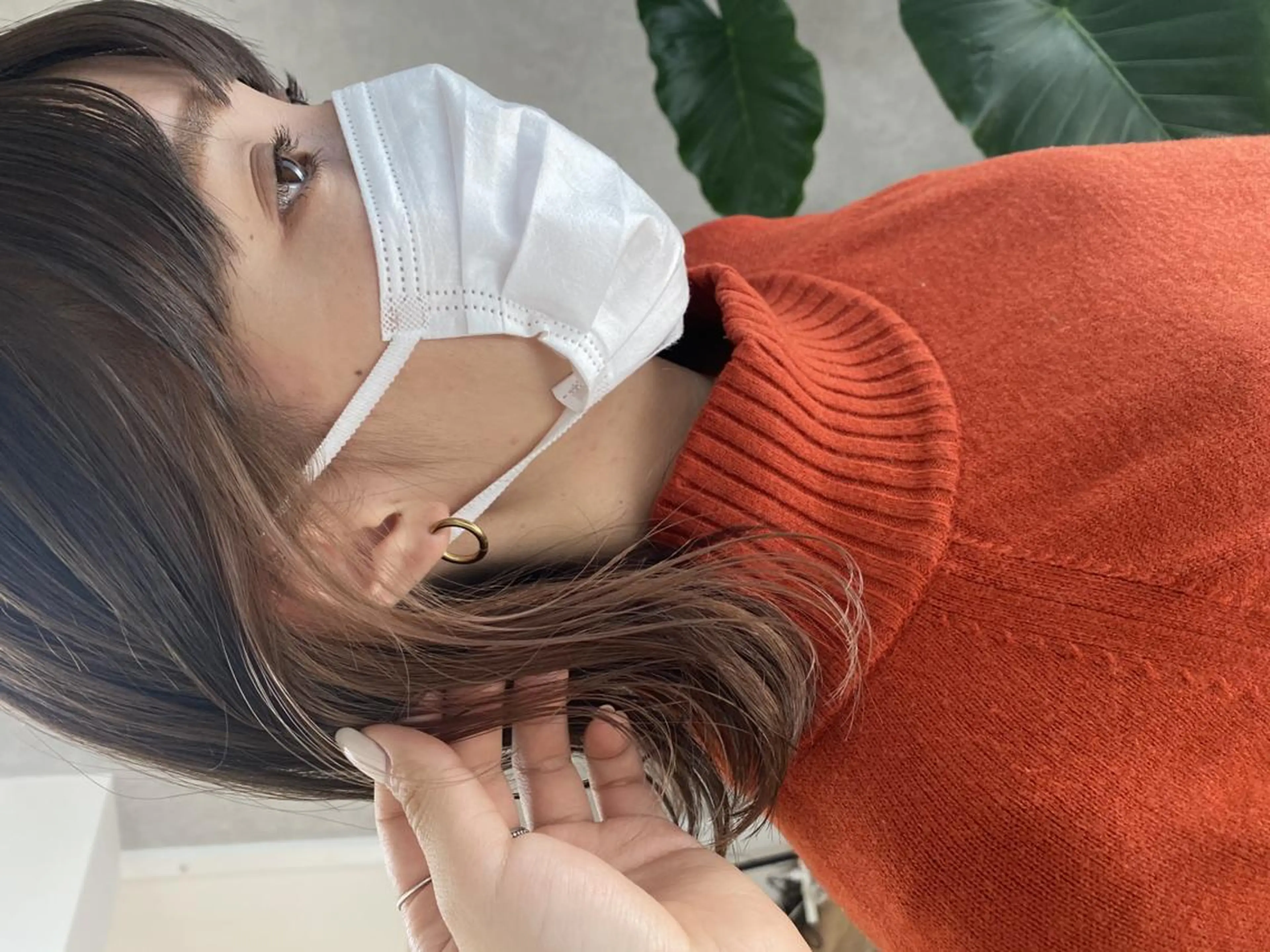 ミディアム カラー ヘアアレンジ インナーカラー 女性専用サロン 【中崎町】ゆきみのヘアスタイル