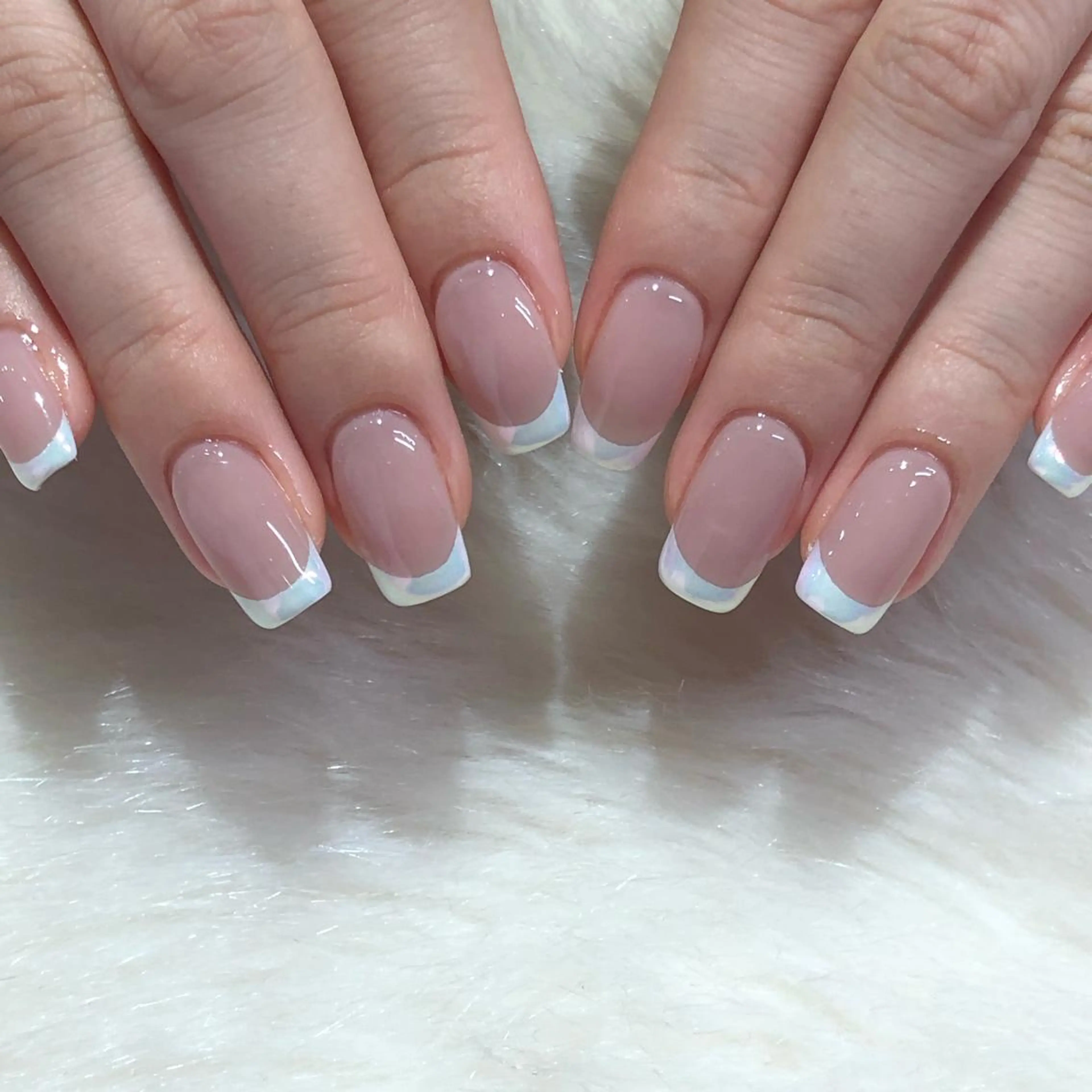 ネイル オーロラネイル フレンチネイル ハンドネイル フットネイル ハンドケア Miyagi Asamiのネイルデザイン