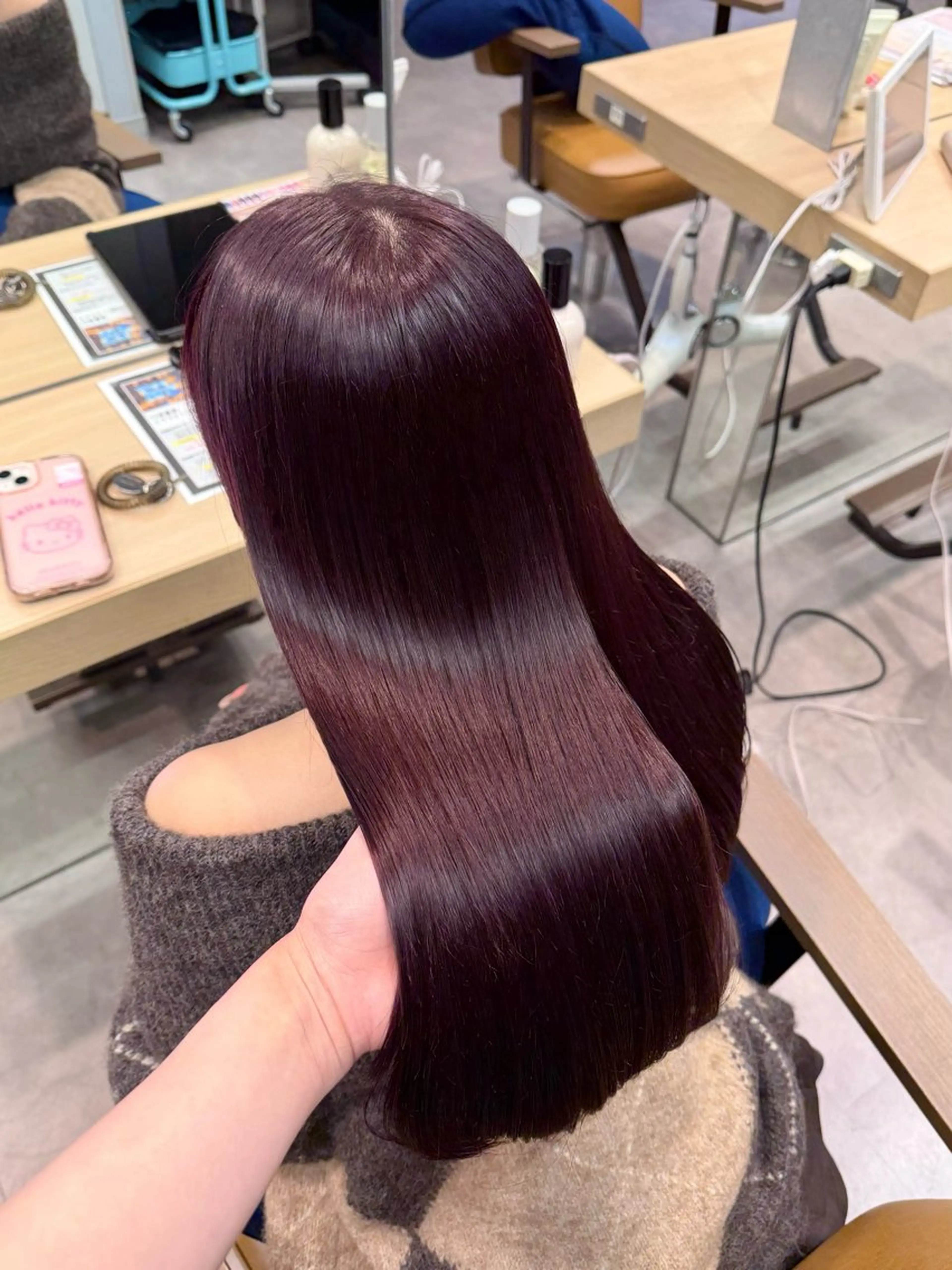 ロング カラー ヘアカラー トリートメント clam. yuu🦩のヘアスタイル