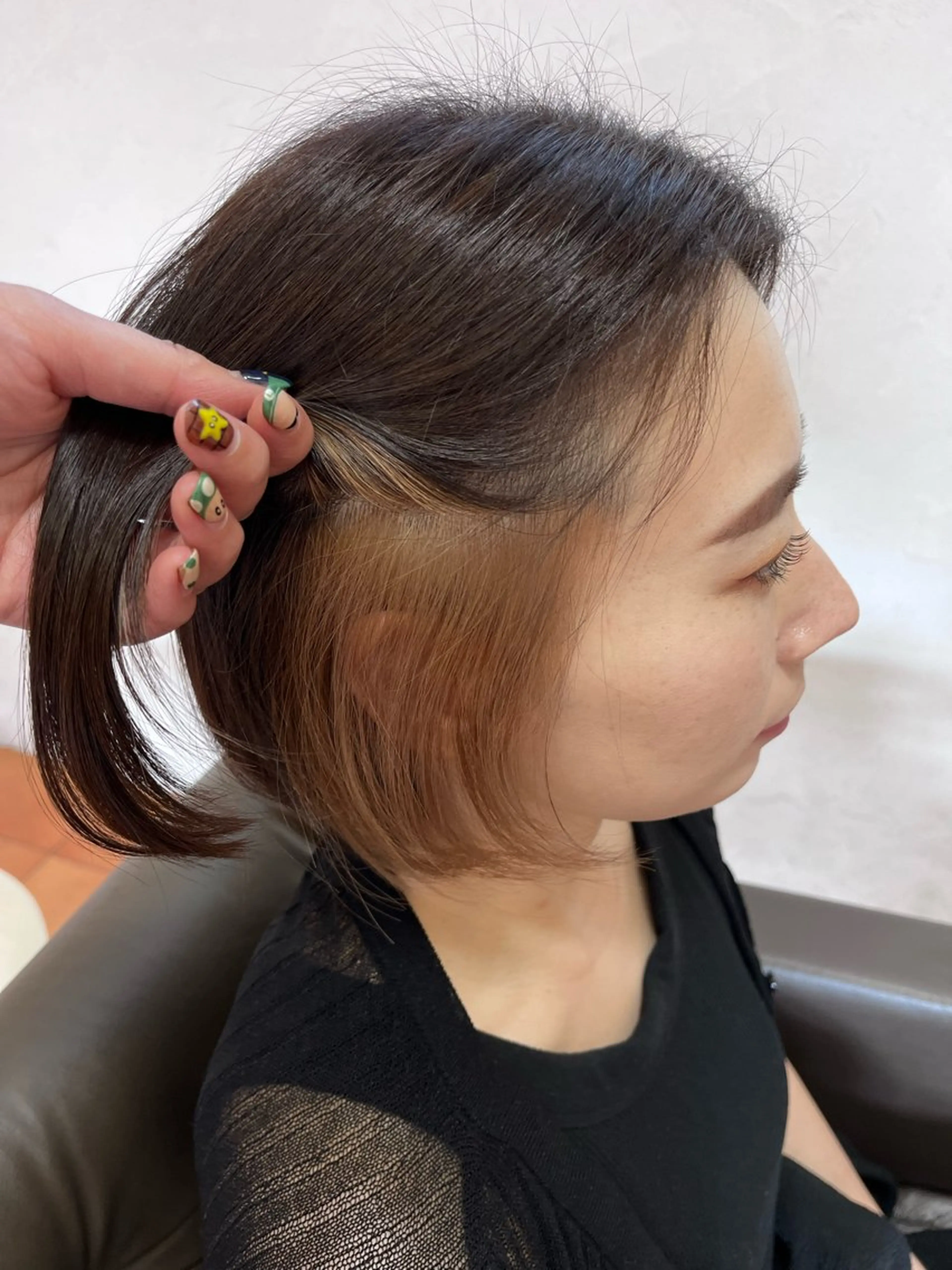 minimo限定🖤カット✂︎1ブリーチカラー🩵💙の写真