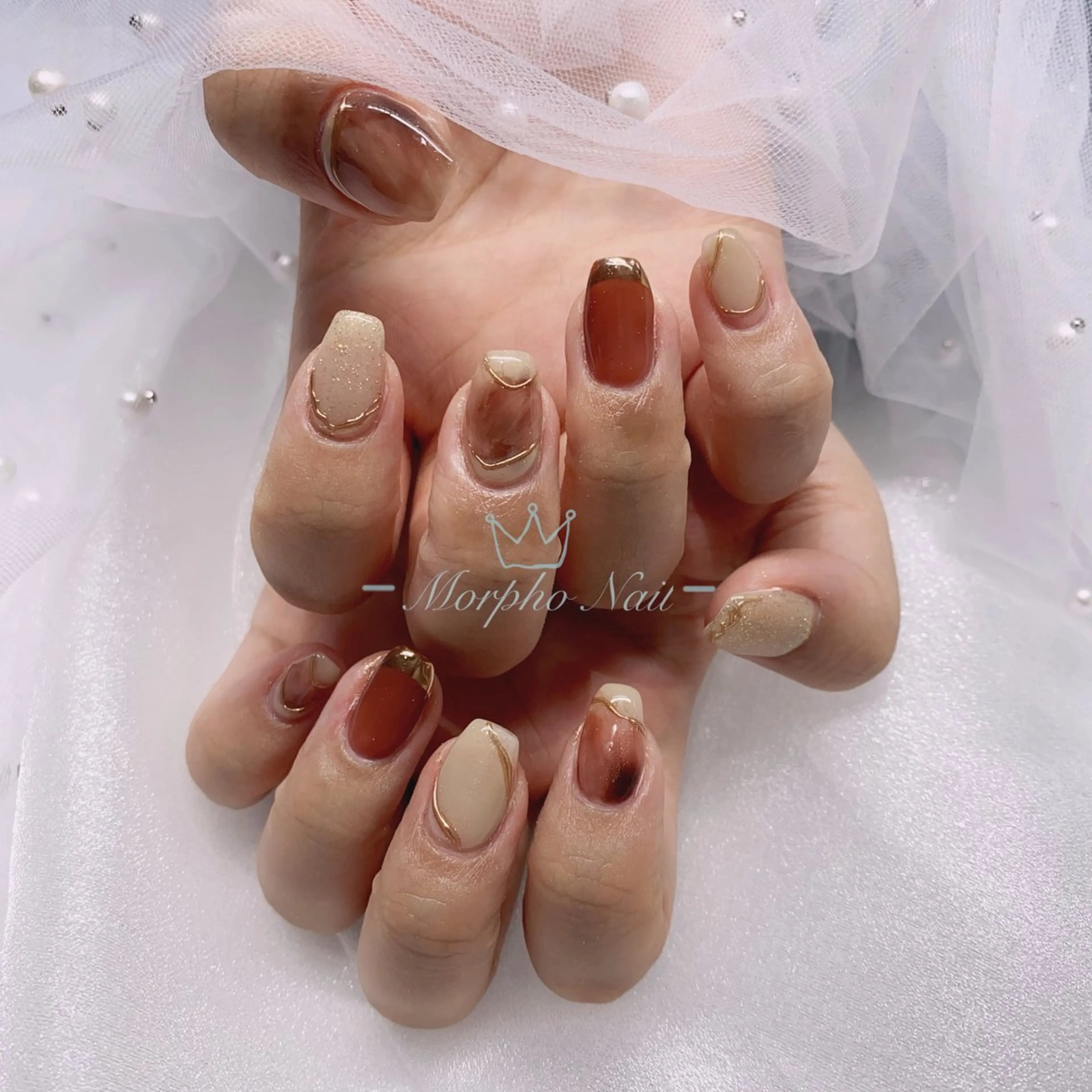 ネイル ハンドネイル Morpho nailのネイルデザイン