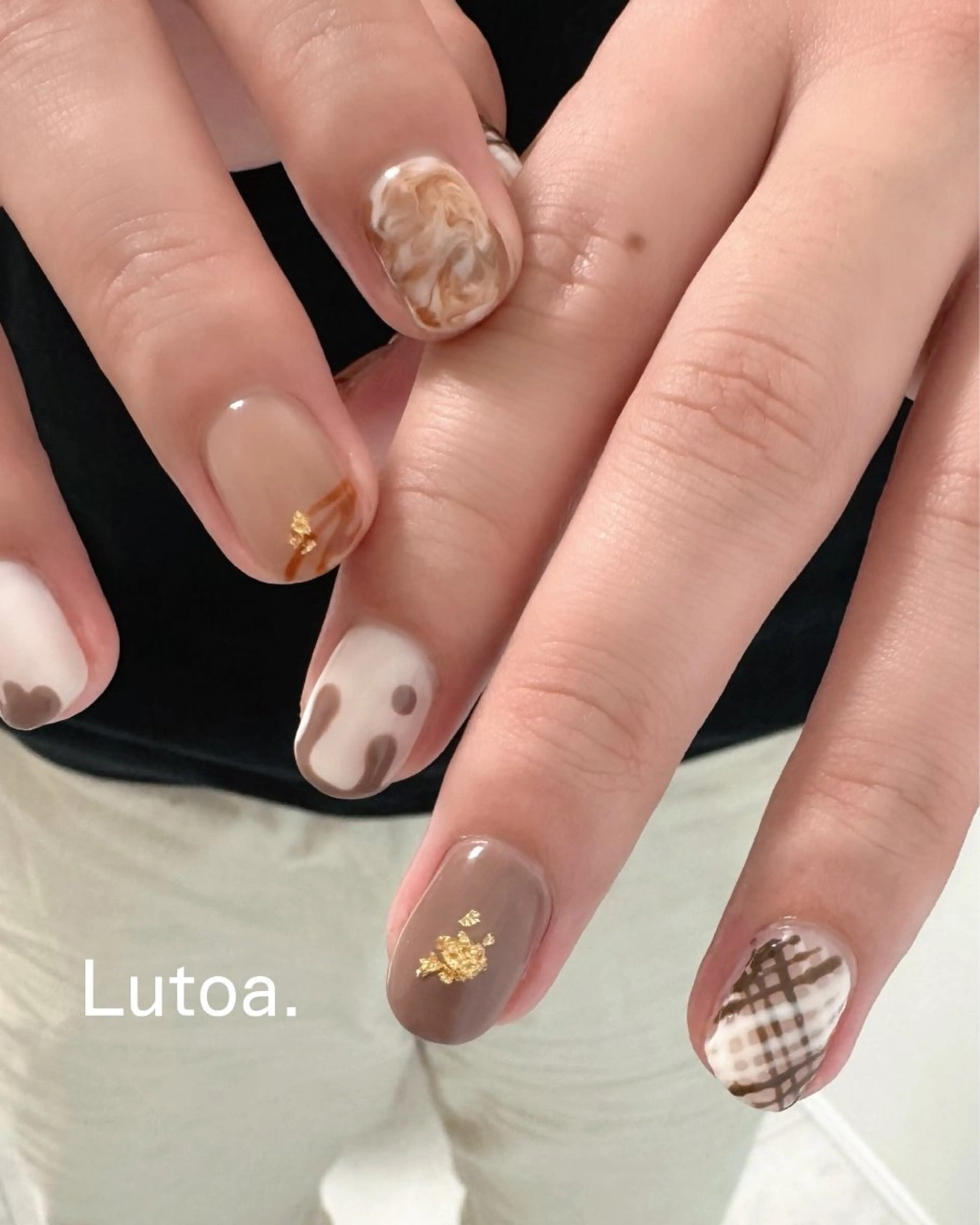 ネイル ジェルネイル パラジェル バレンタイン ハンドネイル Lutoa.所属・Lutoa. ♡misaのネイルデザイン