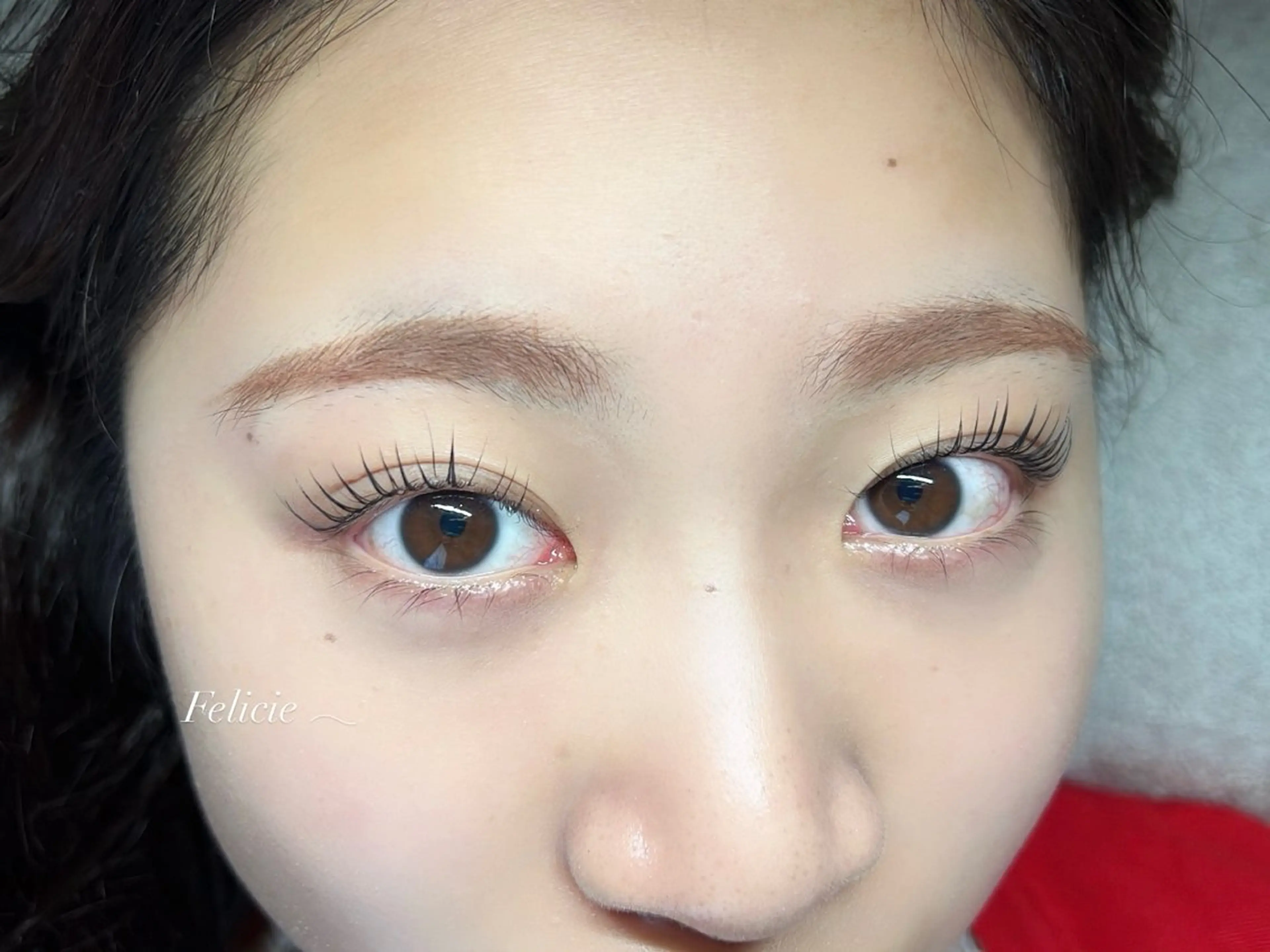 マツエク・マツパ パリジェンヌラッシュリフト マツパ Felicie＊ Sayakaのマツエク・マツパデザイン