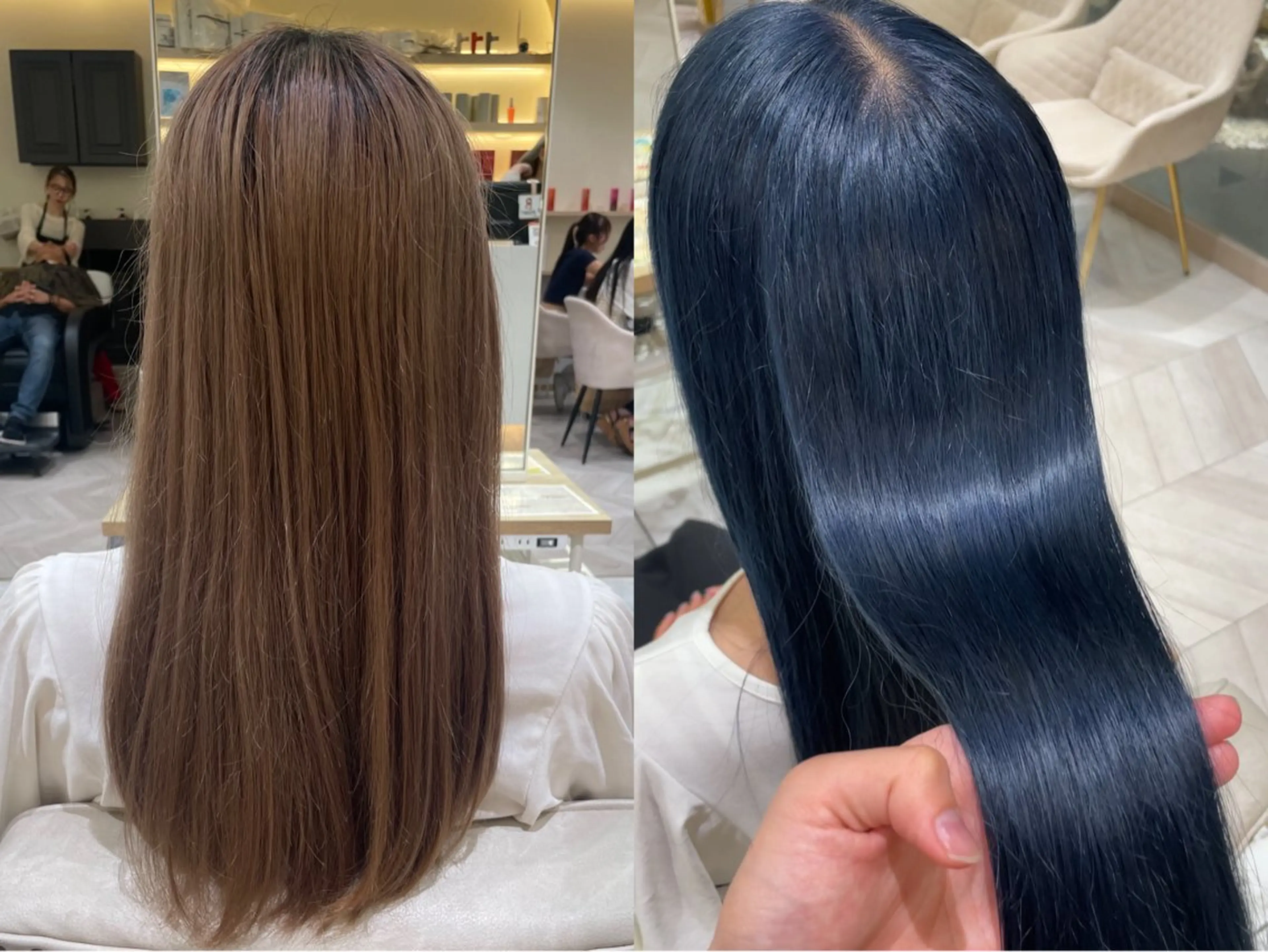 カラー 透明感カラー/ 縮毛矯正/ユイ☆彡のヘアスタイル