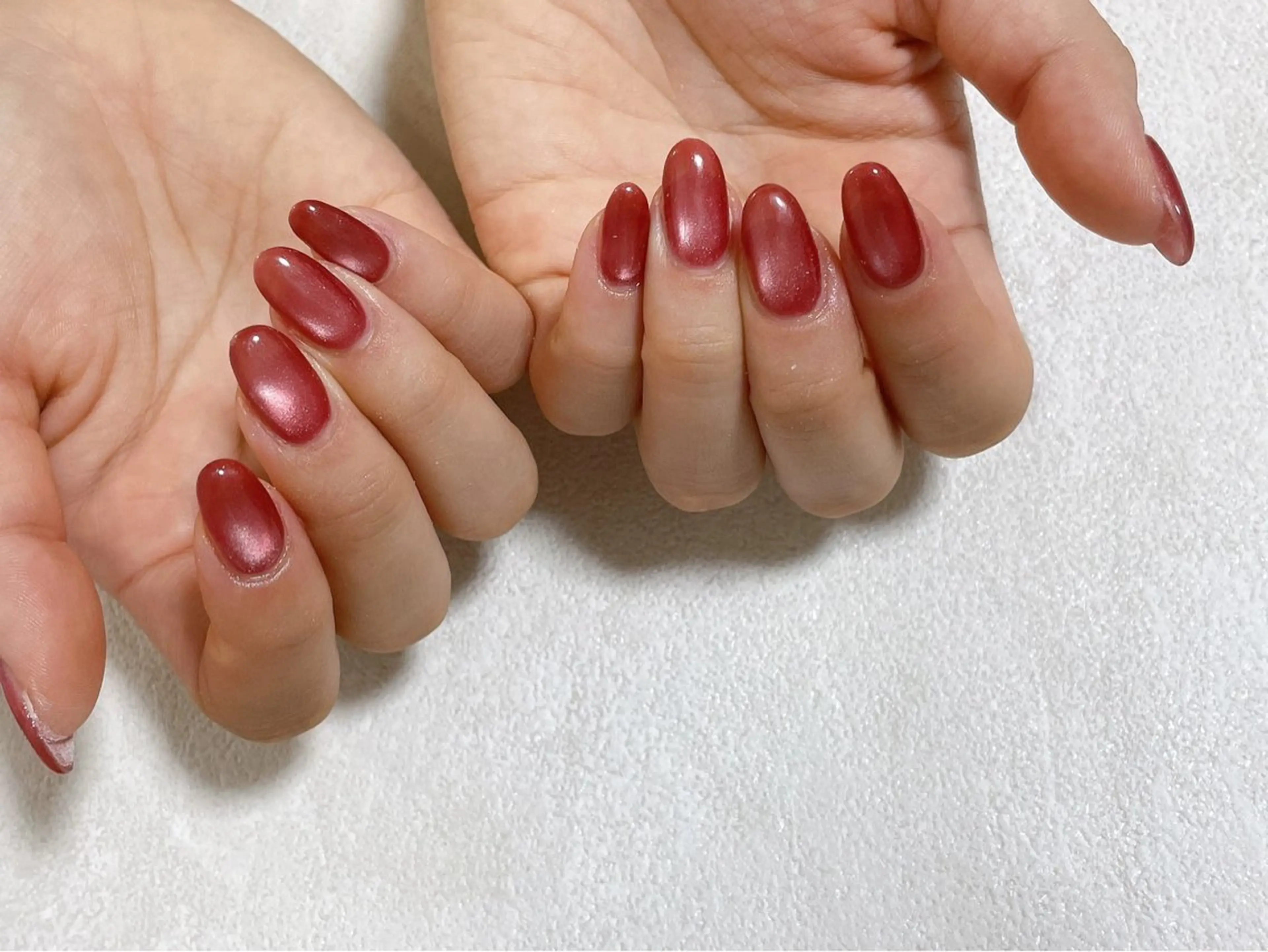 ネイル オーロラネイル ブルー フットネイル フレンチネイル ジェルネイル ハンドネイル kiki nail たまプラーザのネイルデザイン