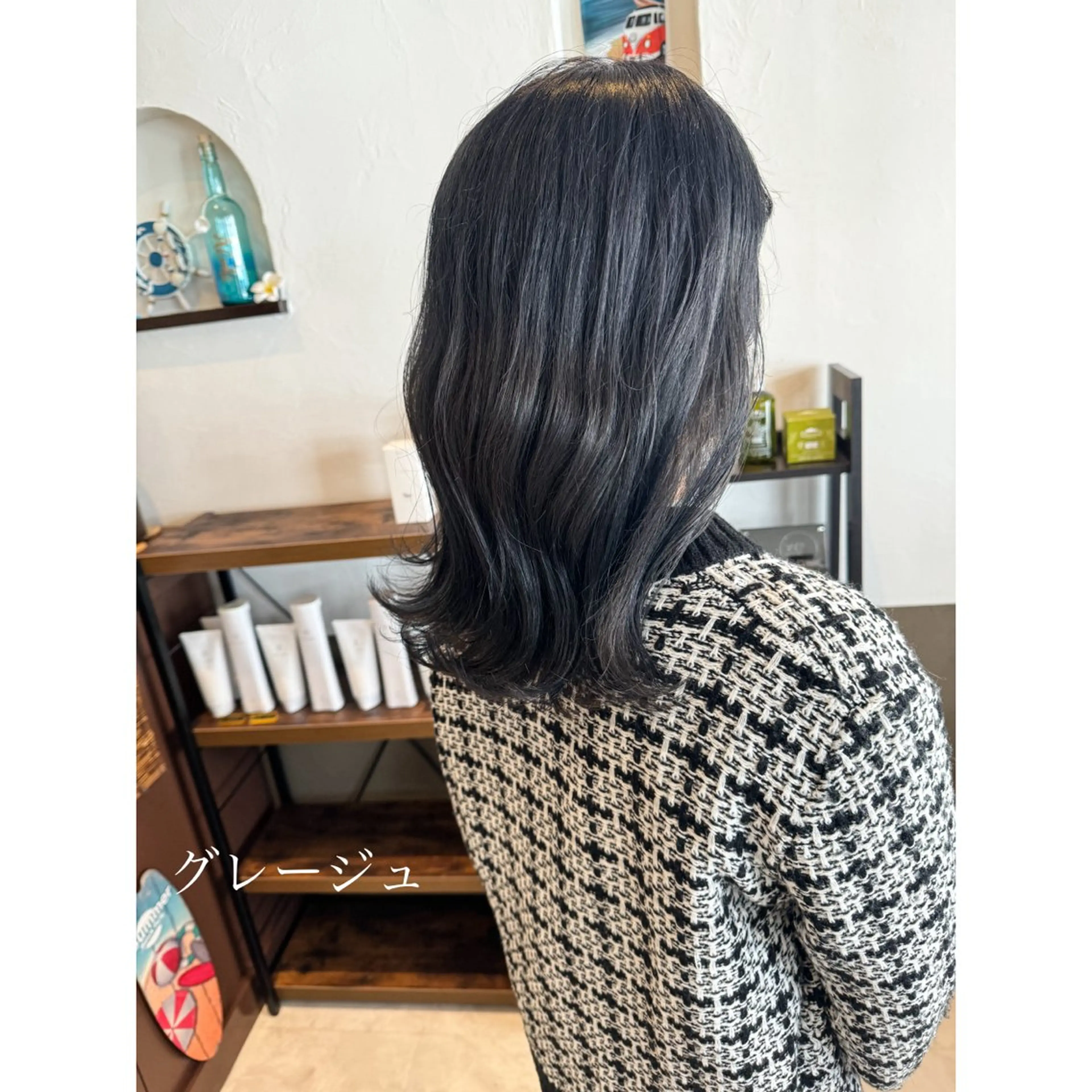 ミディアム カラー 坂井田 浩樹のヘアスタイル