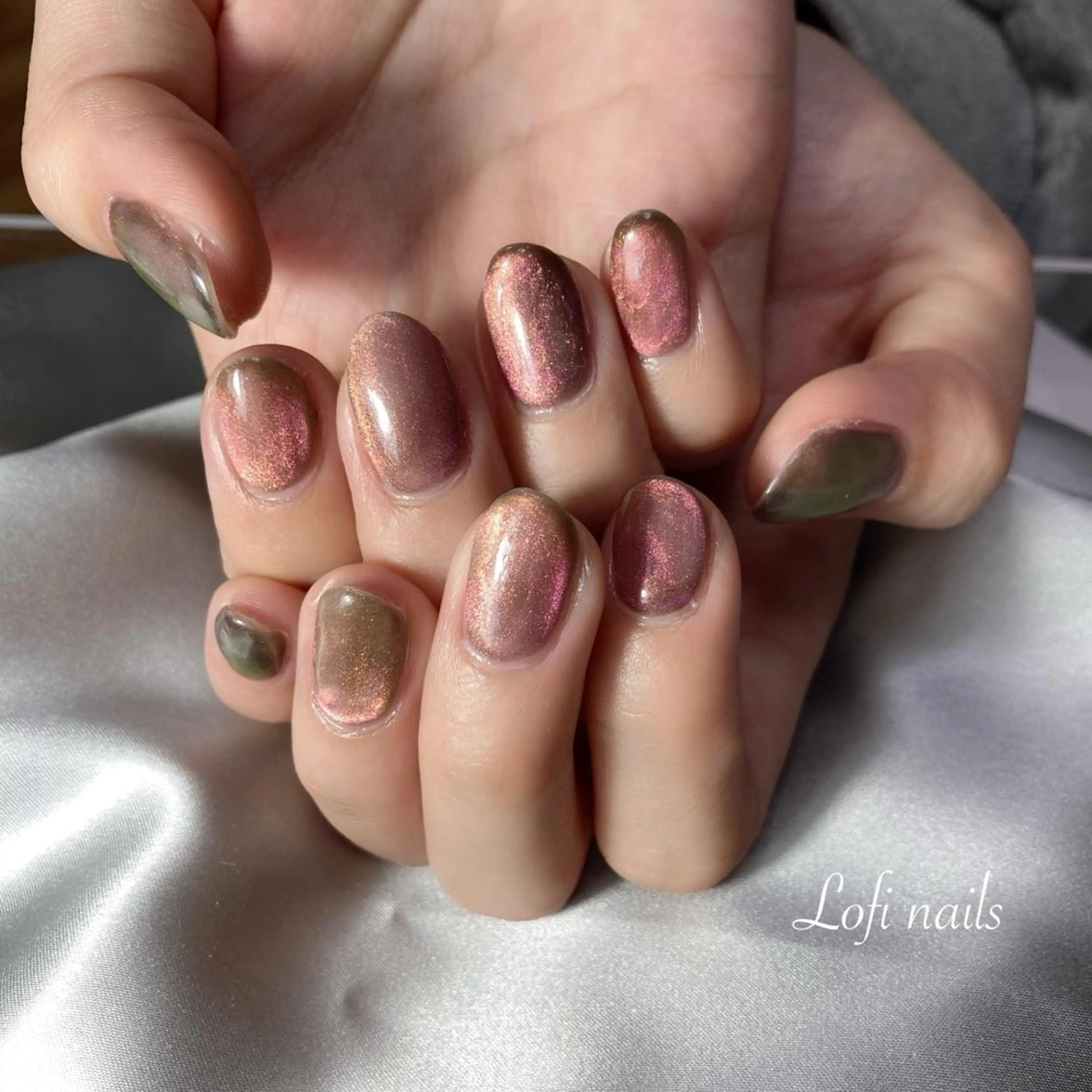 ネイル マグネットネイル 春ネイル Lofi nails ゆきこのネイルデザイン