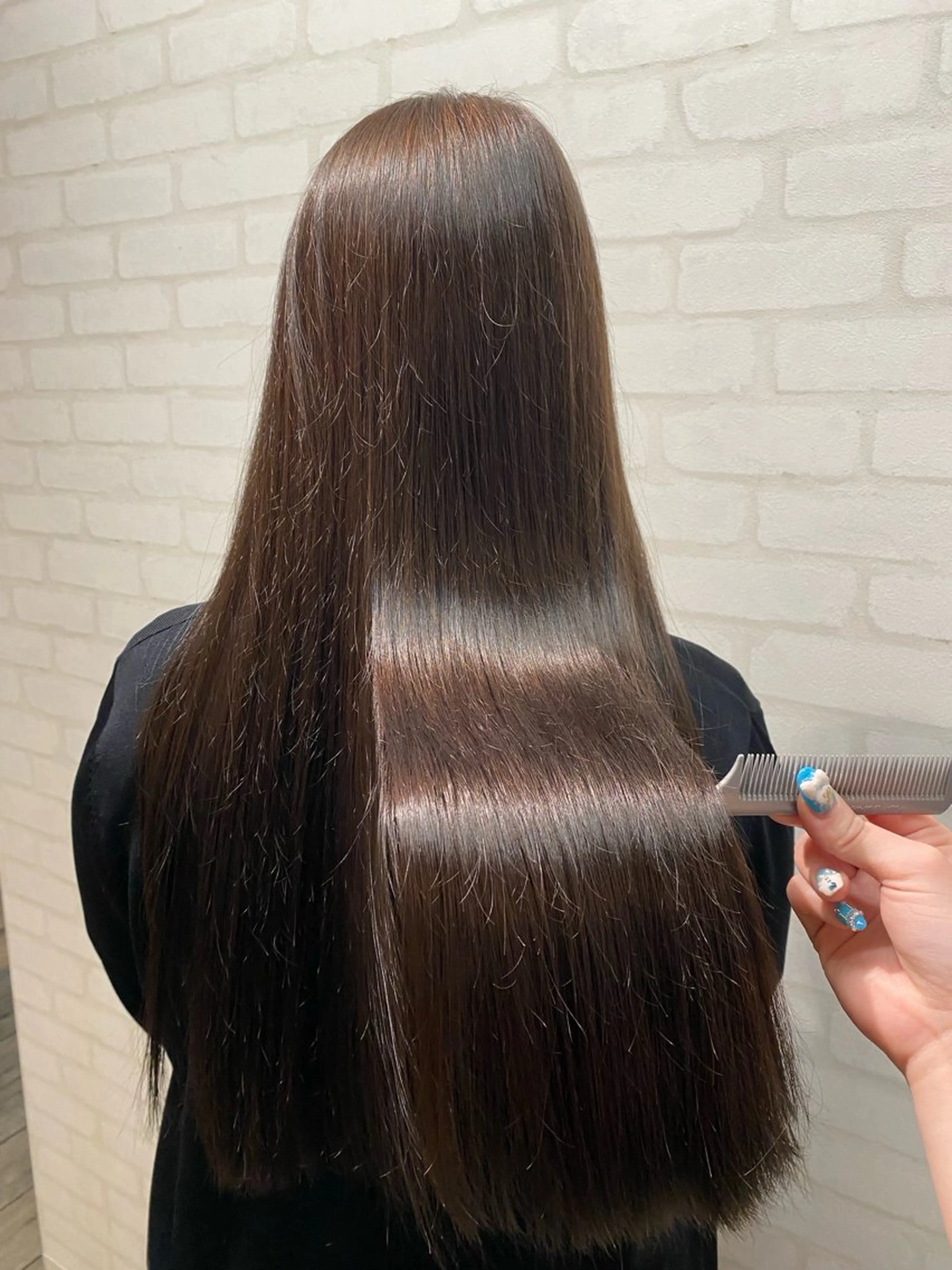 ロング カラー ロング ヘアカラー トリートメント THETAふじみ野 野宮のヘアスタイル