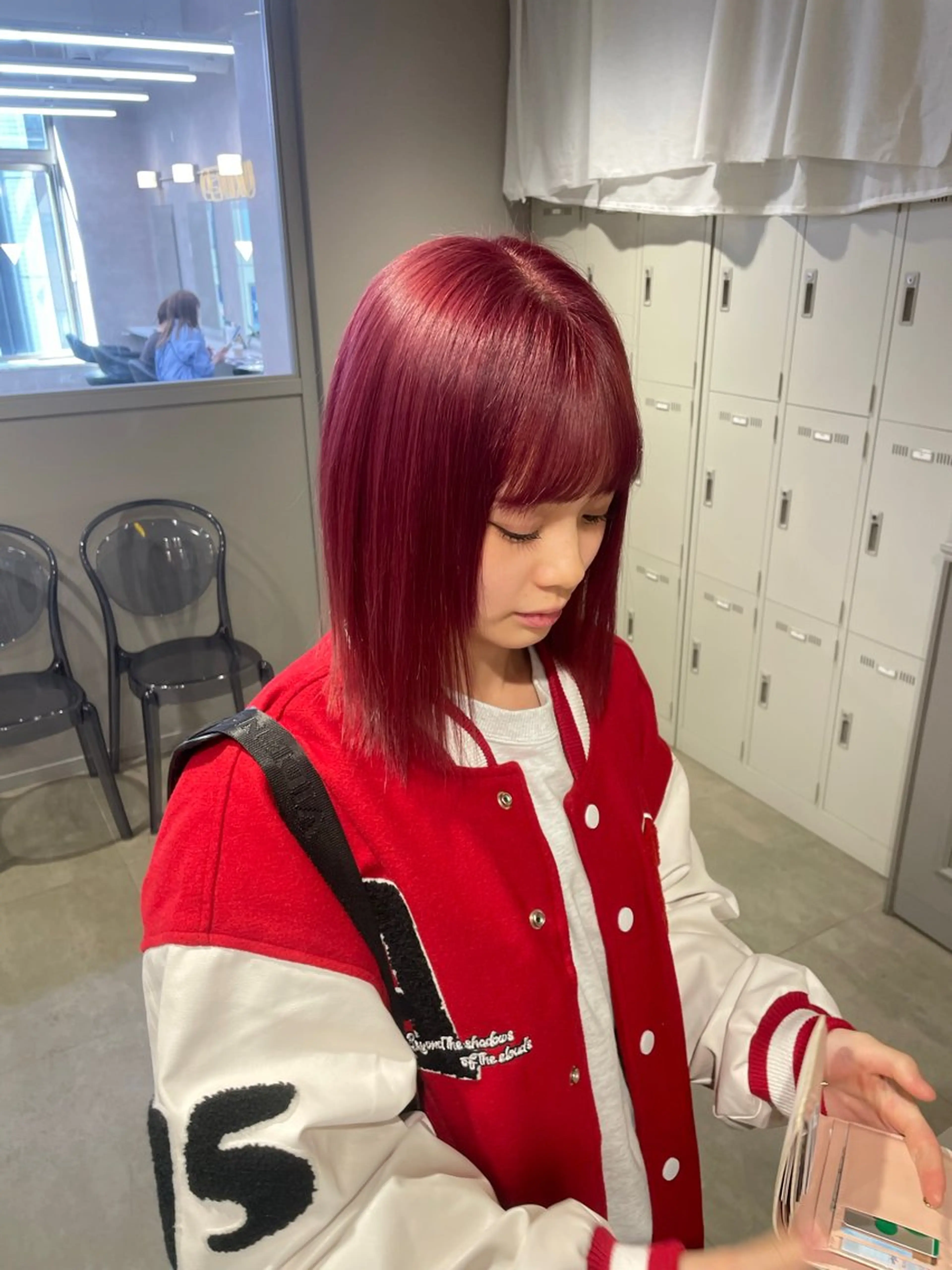 ミディアム カラー ヘアアレンジ ヘアカラー トリートメント ヘアセット 💗横浜美容室 💗HARUNAのヘアスタイル
