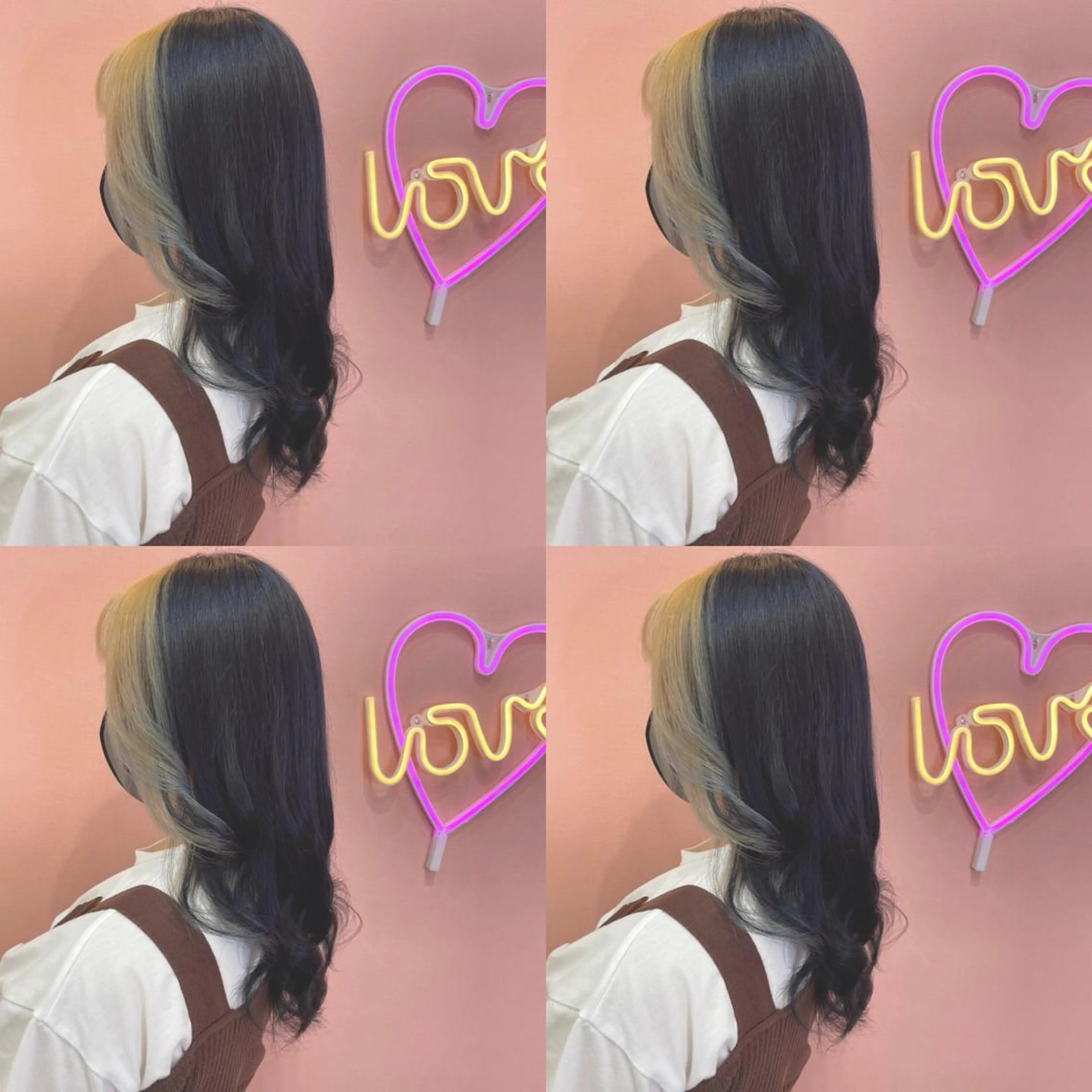 セミロング カラー ミストバング フェイスフレーミング 🌷MAYU 🌷のヘアスタイル
